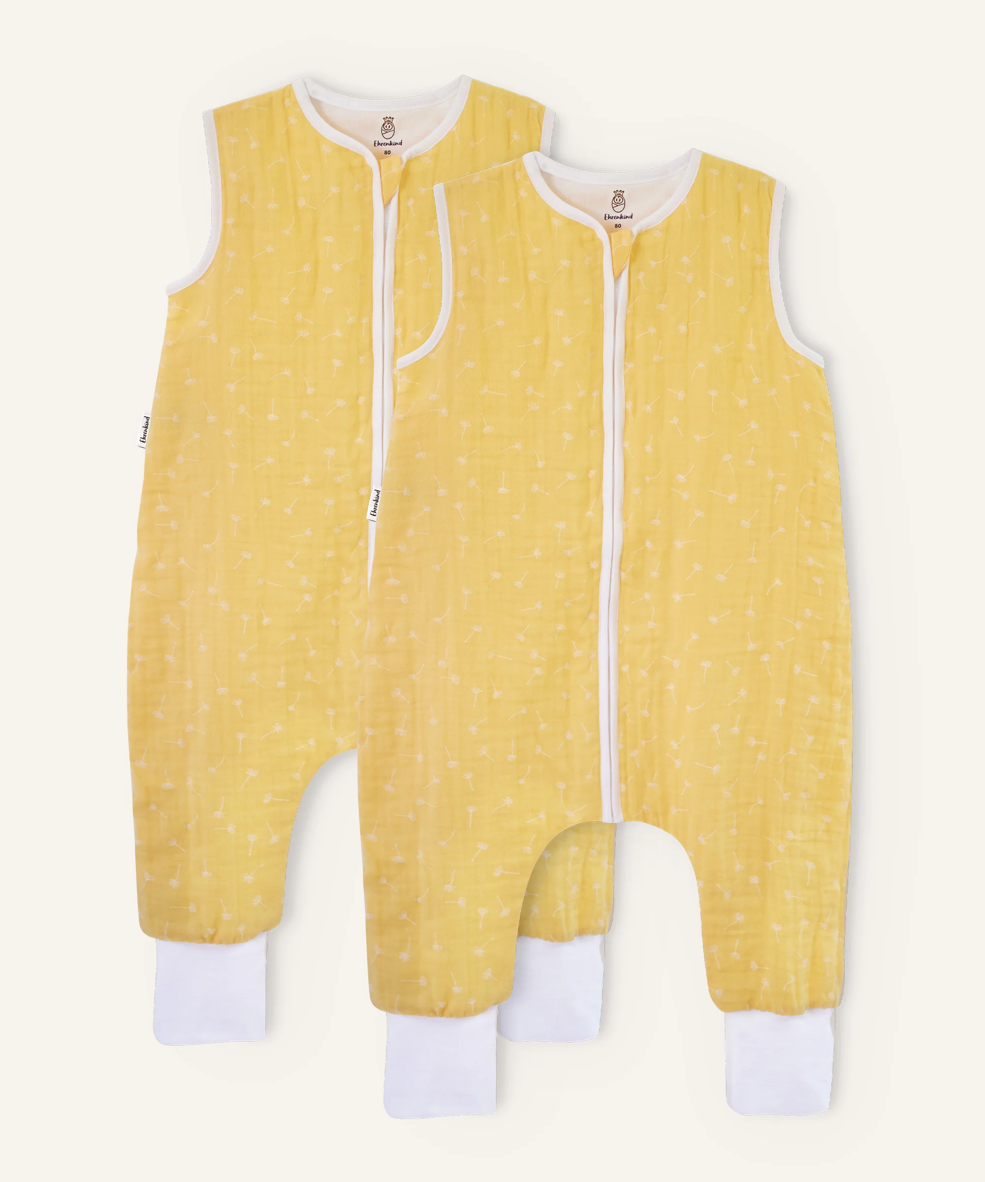2er-Pack Schlafsack mit Beinen  |  ganzjährig  |  Musselin - Image 19