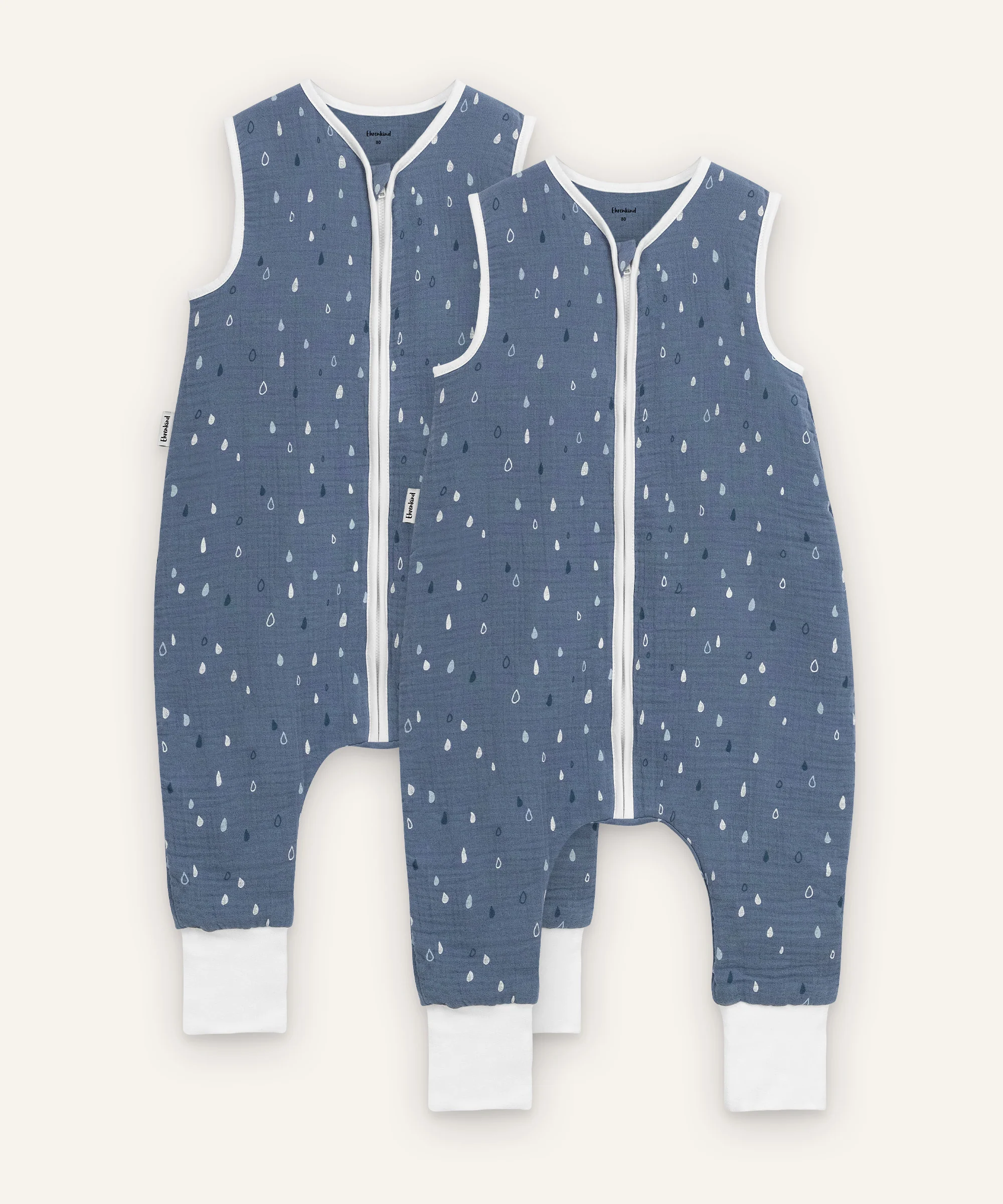 2er-Pack Schlafsack mit Beinen  |  Sommer 0.5 TOG |  Musselin - Image 10