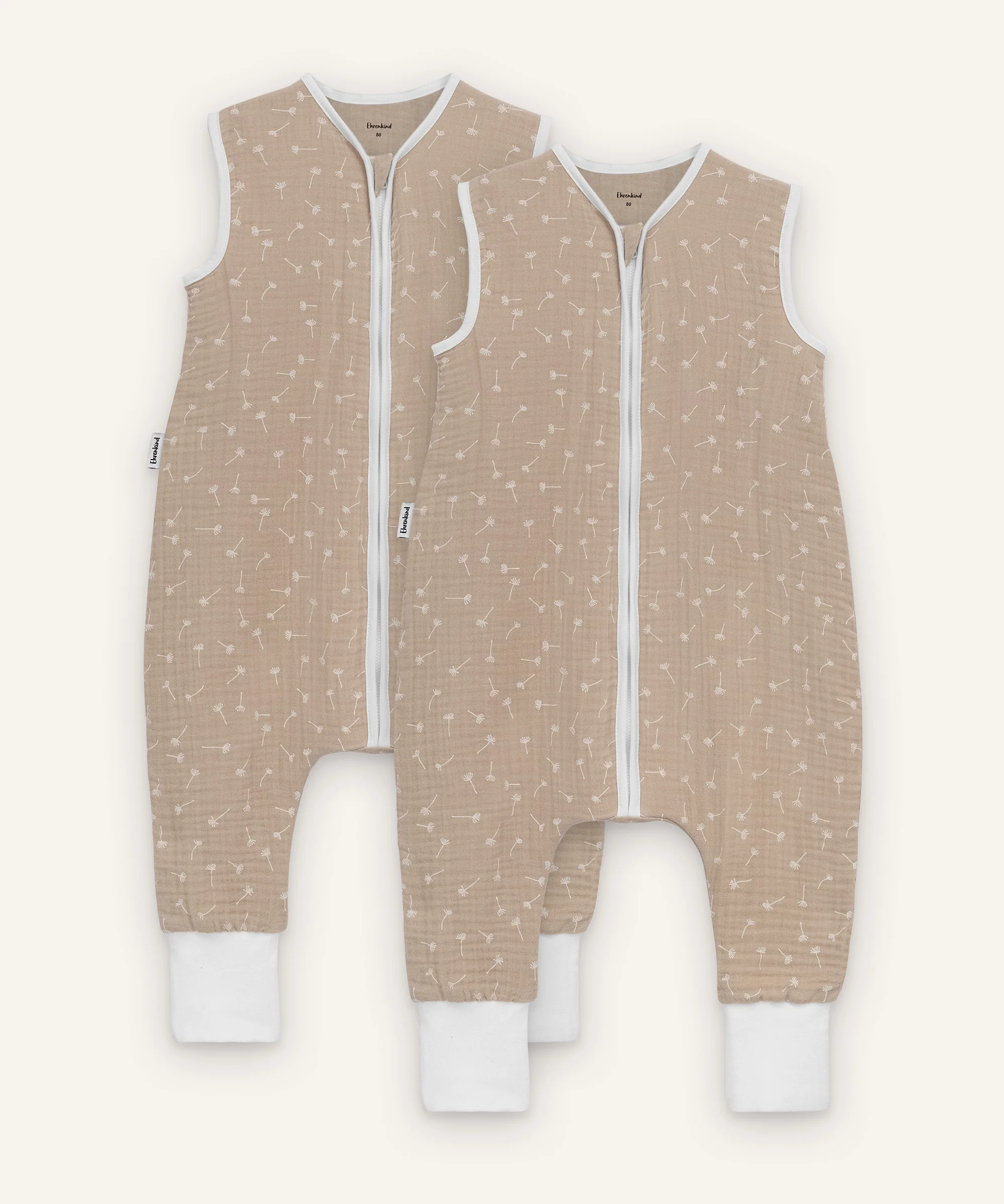 2er-Pack Schlafsack mit Beinen  |  Sommer 0.5 TOG |  Musselin - Image 11