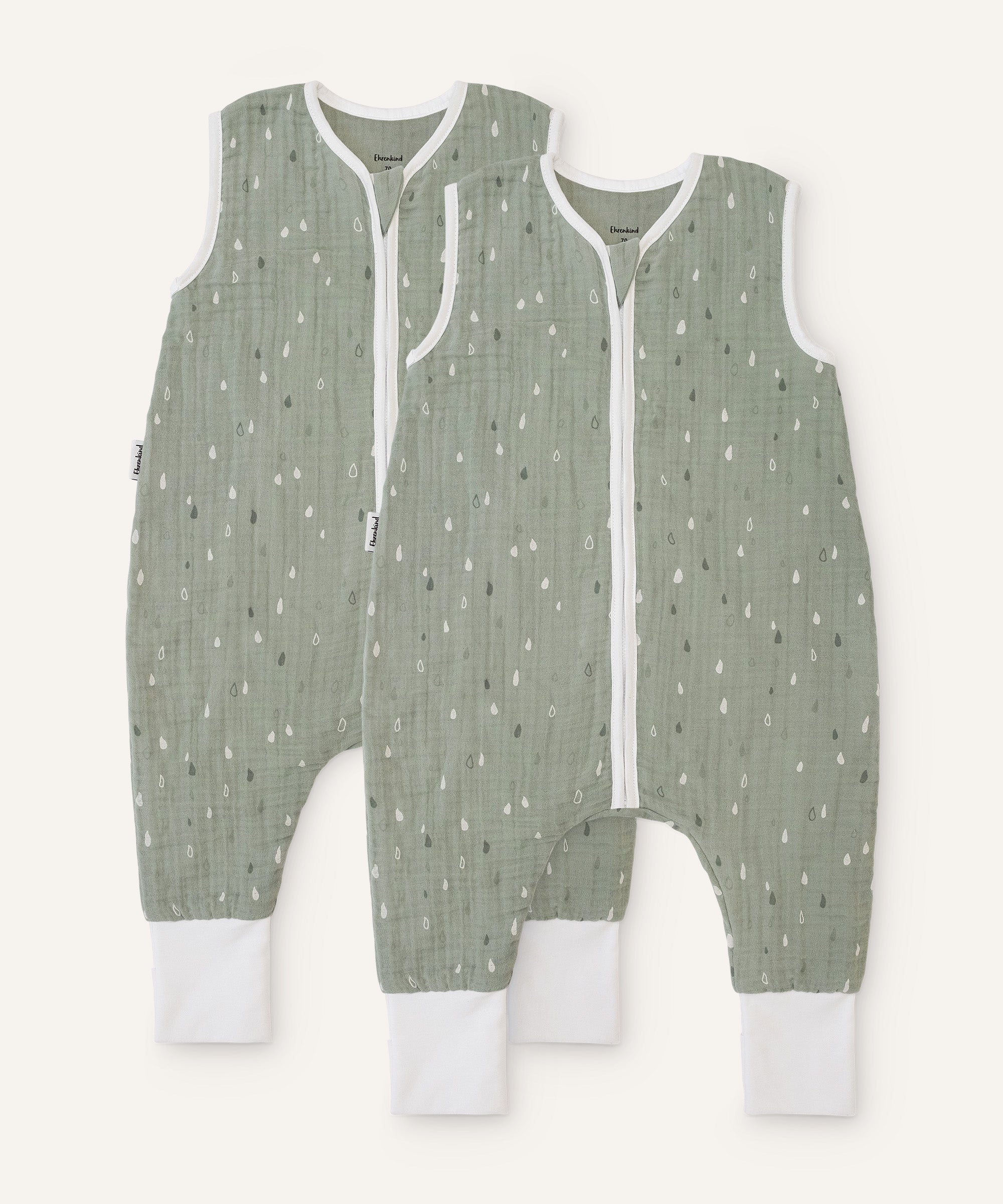 2er-Pack Schlafsack mit Beinen  |  Sommer 0.5 TOG |  Musselin - Image 9