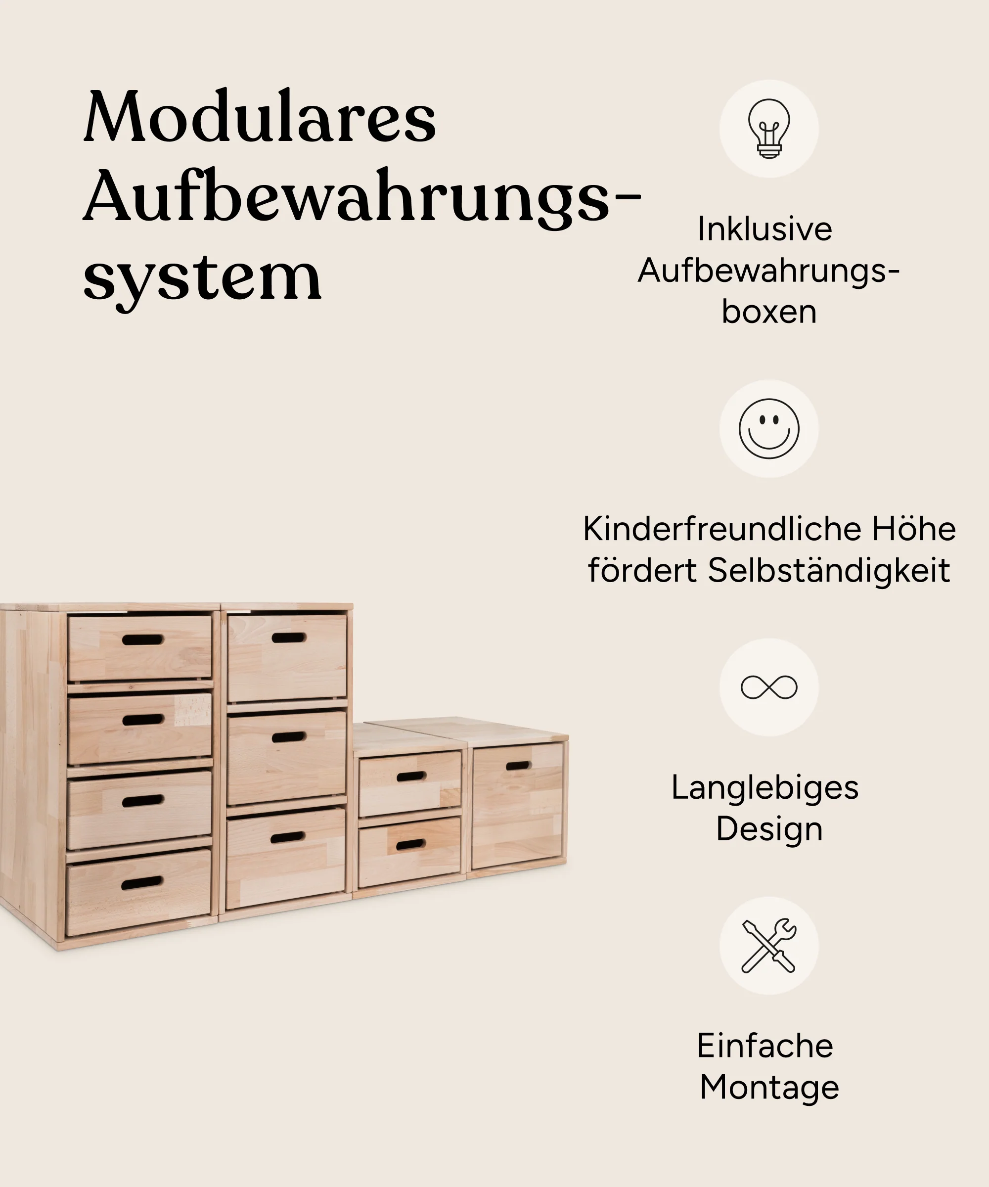 Aufbewahrungssystem  |  Buche Natur - Image 3