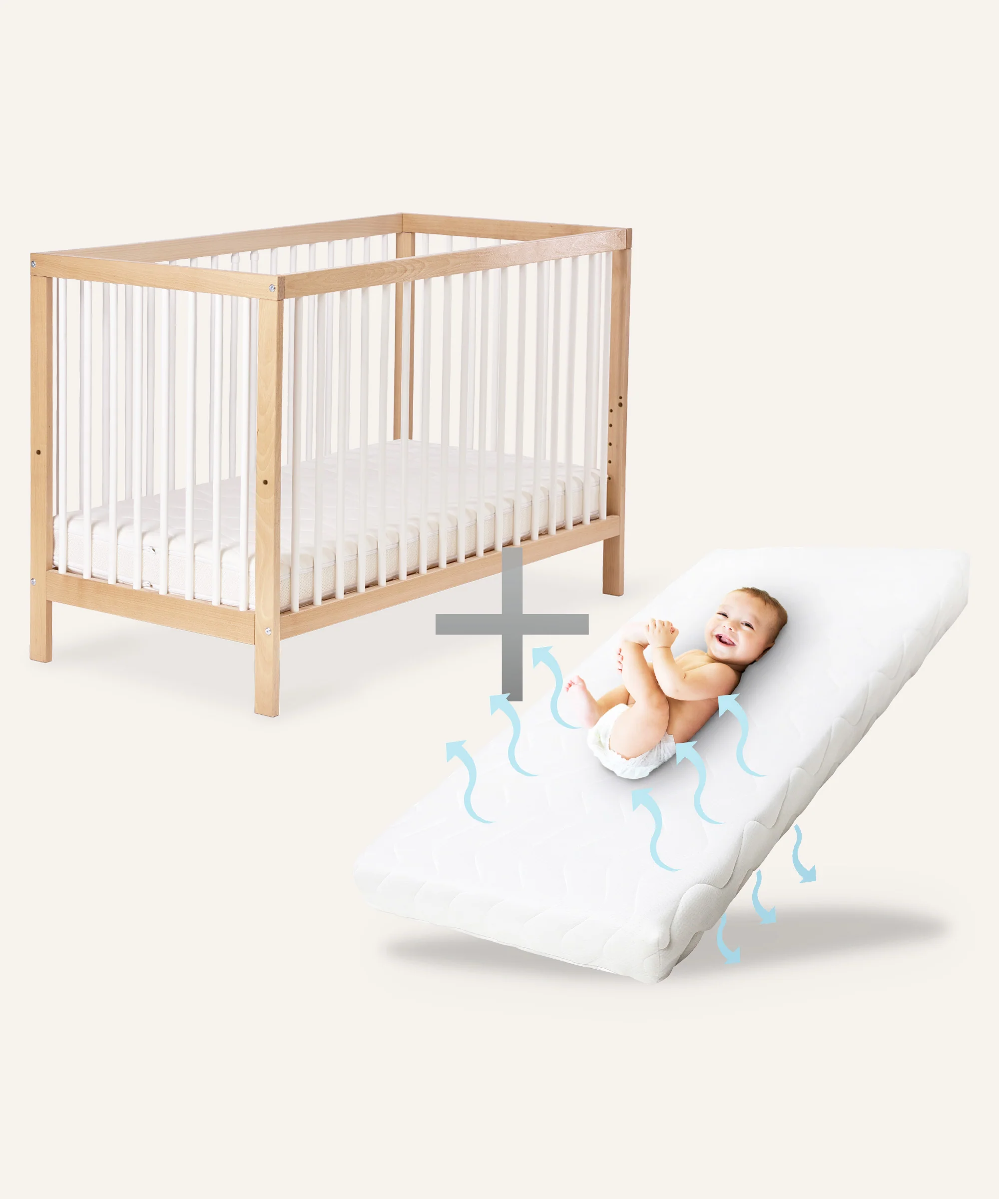 Babybett Pur |  Natur-Weiß - Image 10