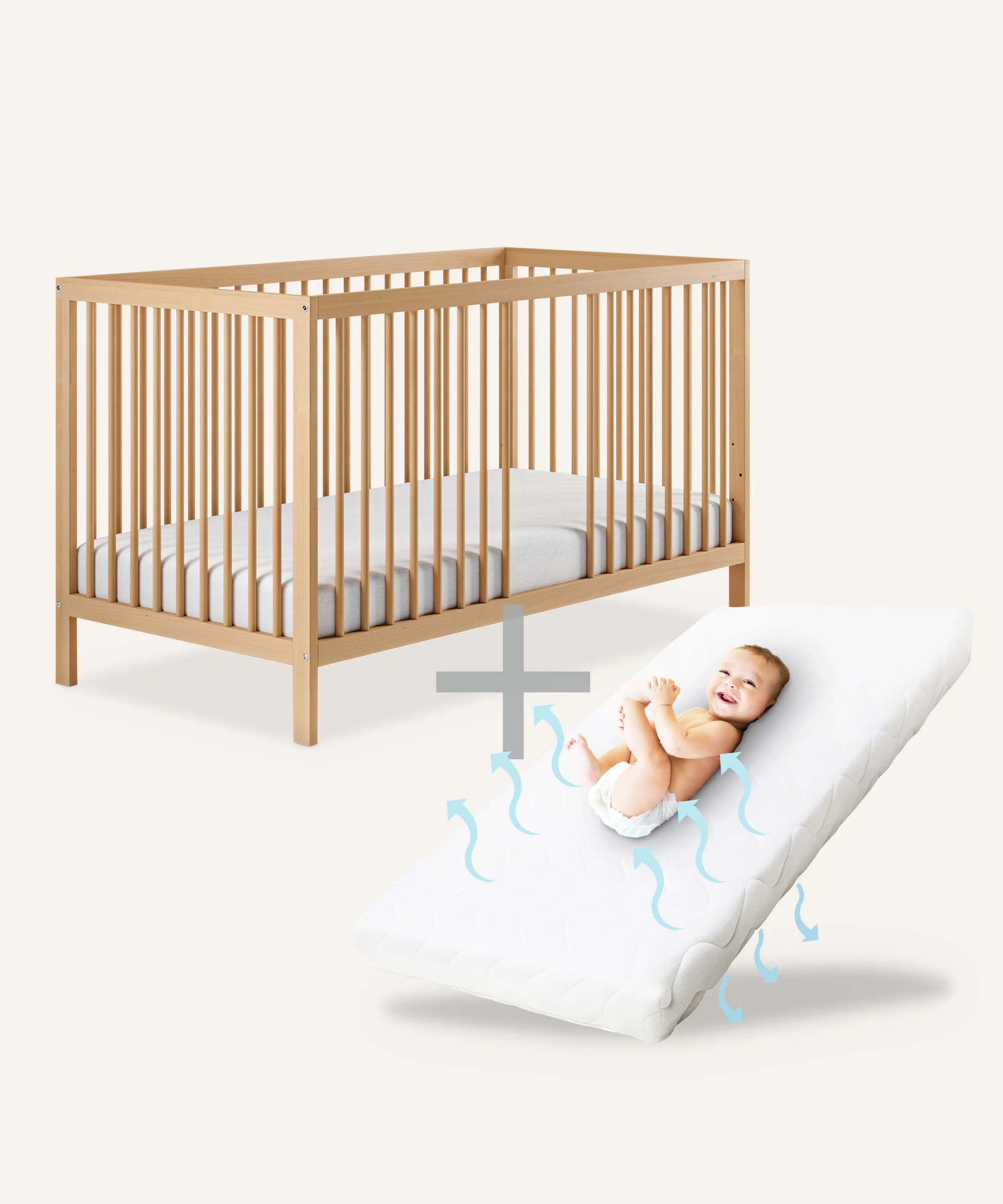 Babybett Pur  |  Klarlack - Image 13