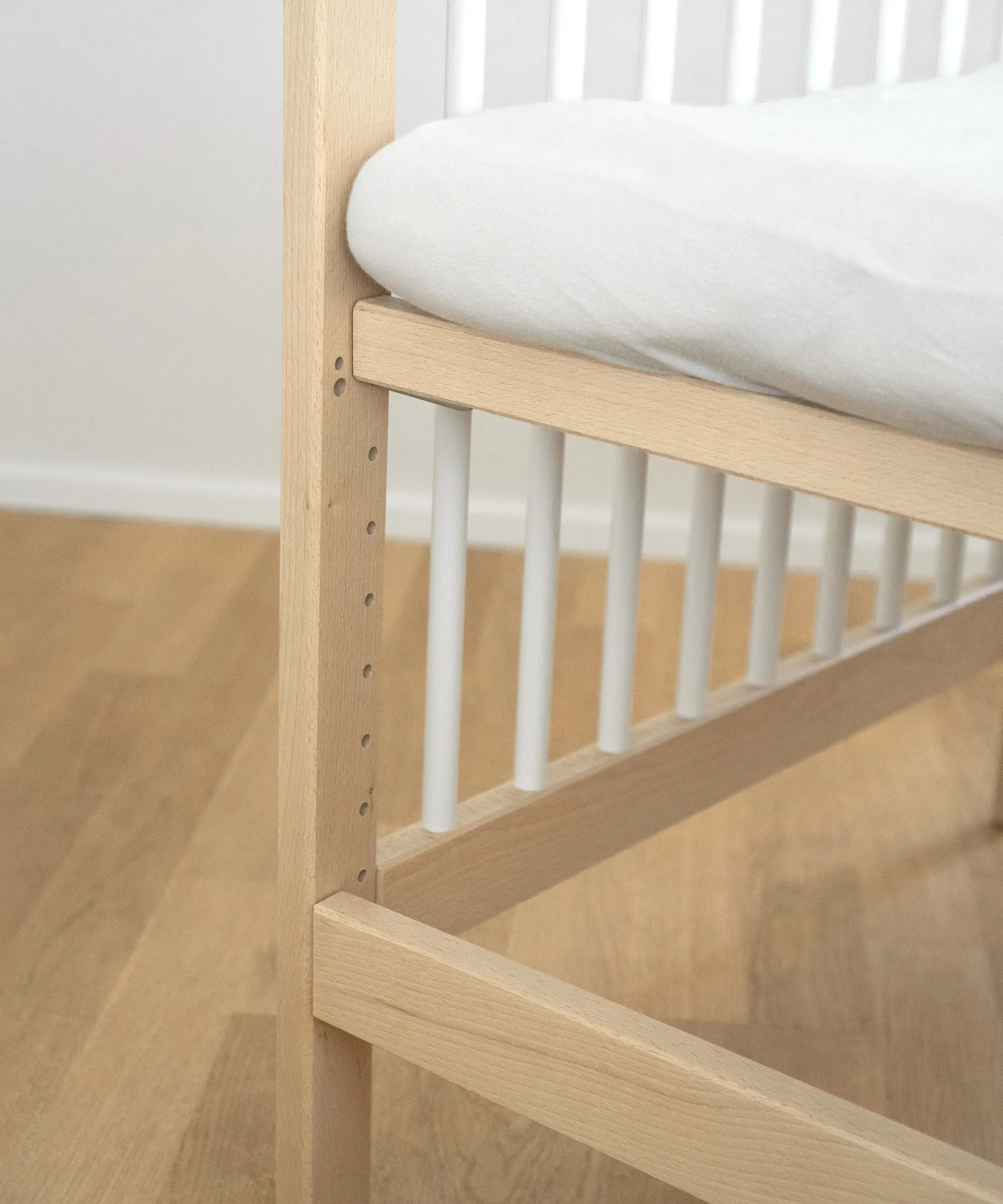 Babybett Pur |  Natur-Weiß - Image 5