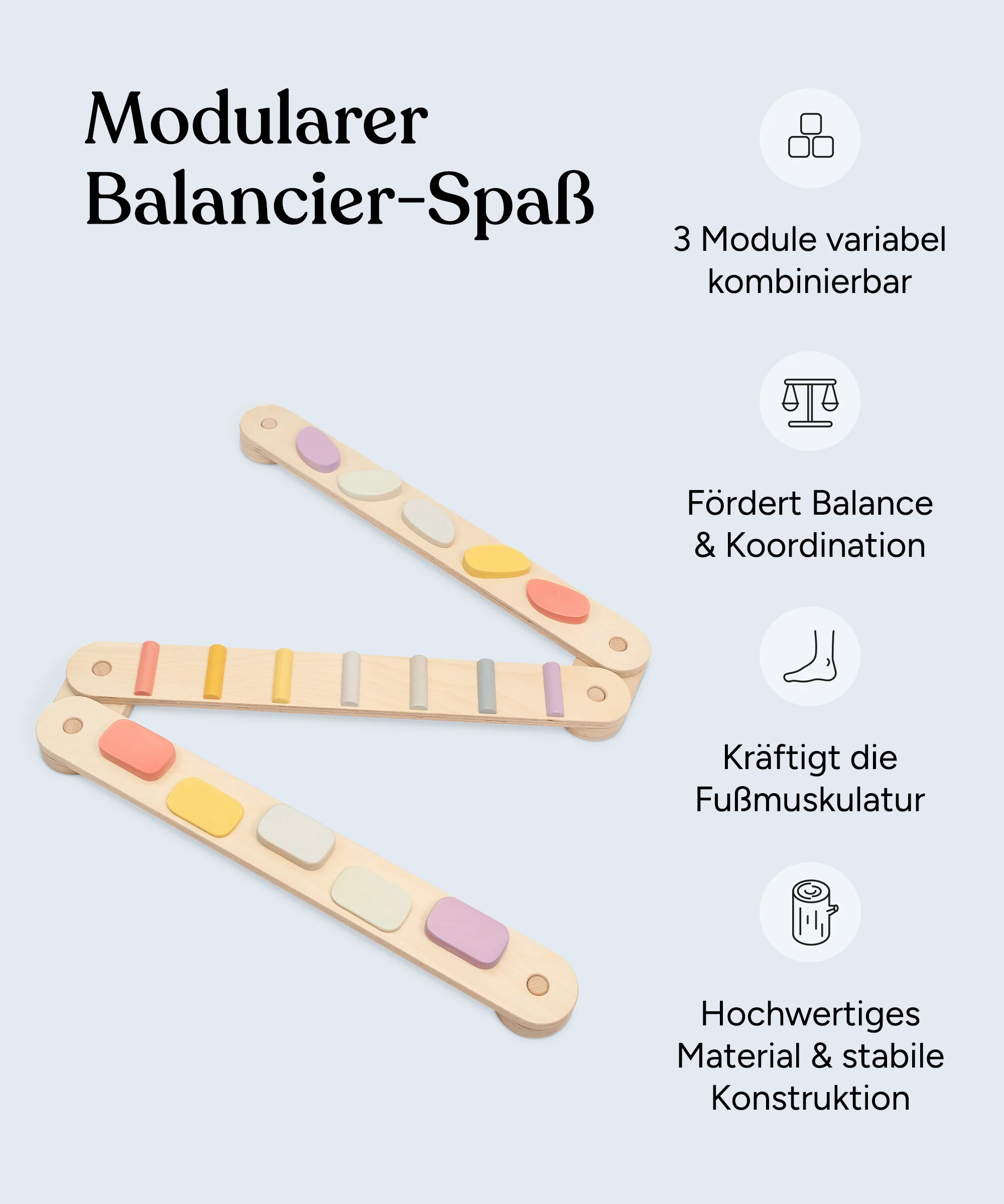 Balancierbalken (B-Ware)  |  Birke - Image 3