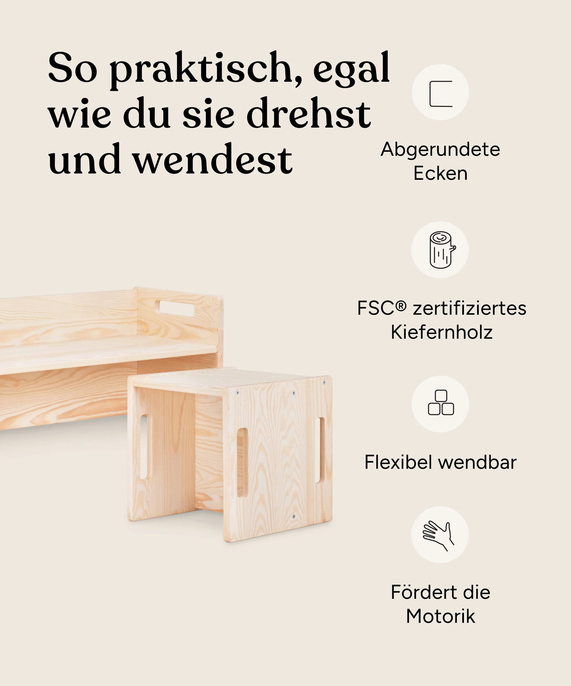 Hocker Kiefer | B-Ware - Image 3