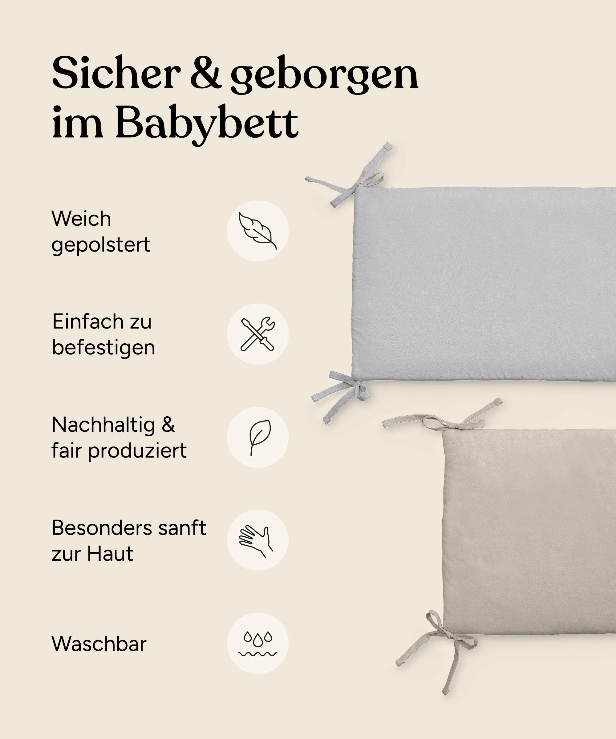 Bettumrandung (B-Ware)  |  für Babybett - Image 4