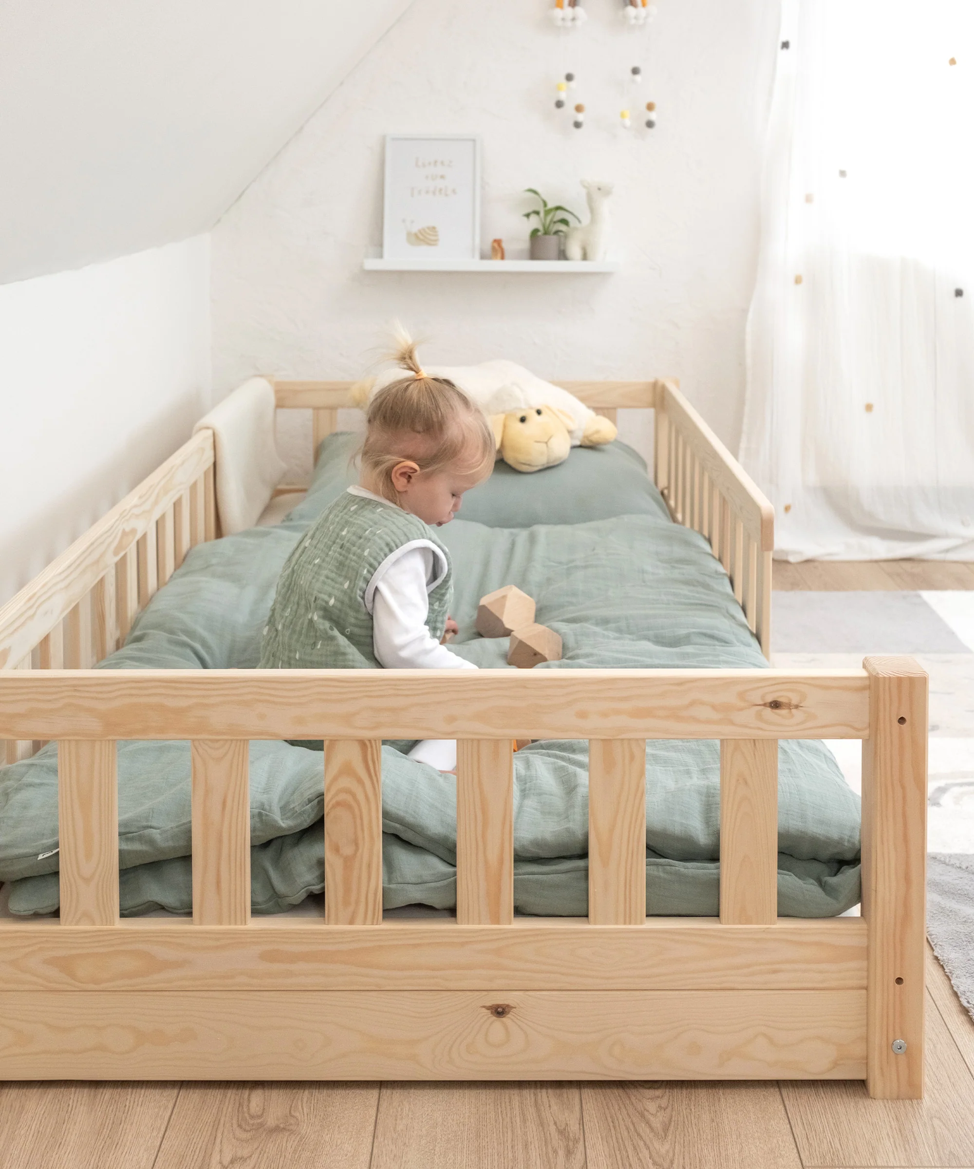 Bodenbett Lille  |  Kiefer Natur - Image 13