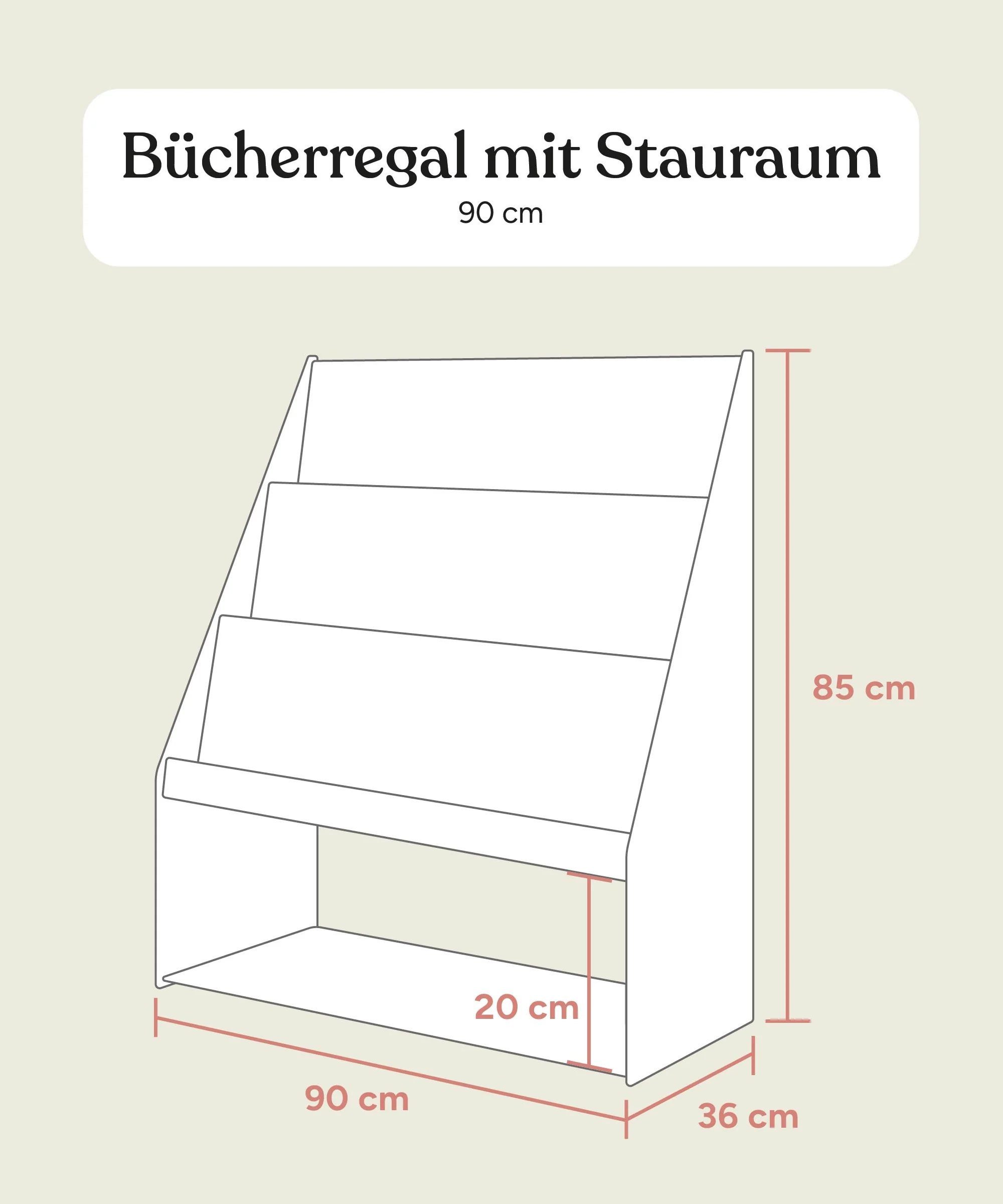 Bücherregal mit Stauraum (B-Ware) | Kiefer - Image 12