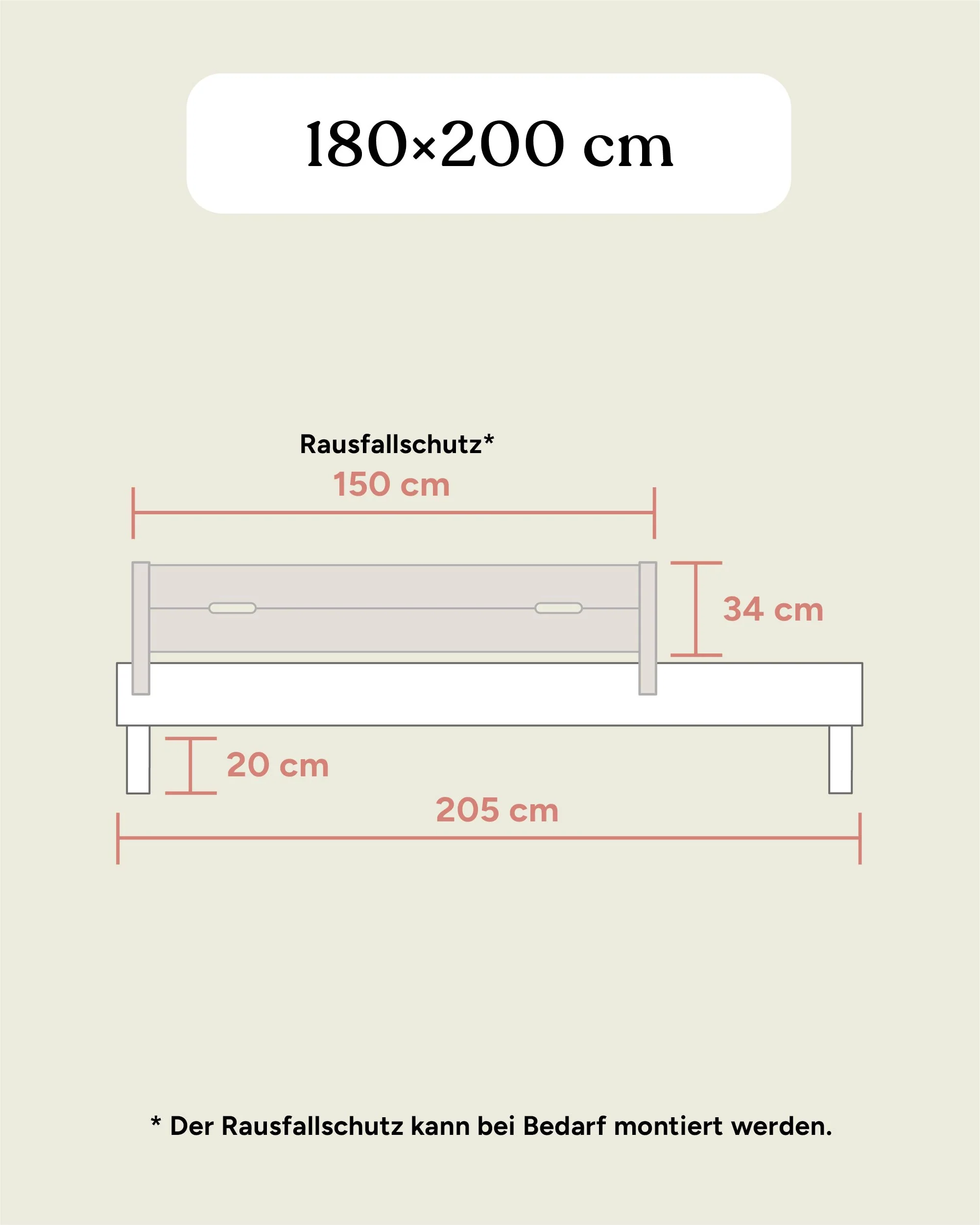 Doppelbett Plano | Kiefer Natur | 180 × 200 cm - Image 19