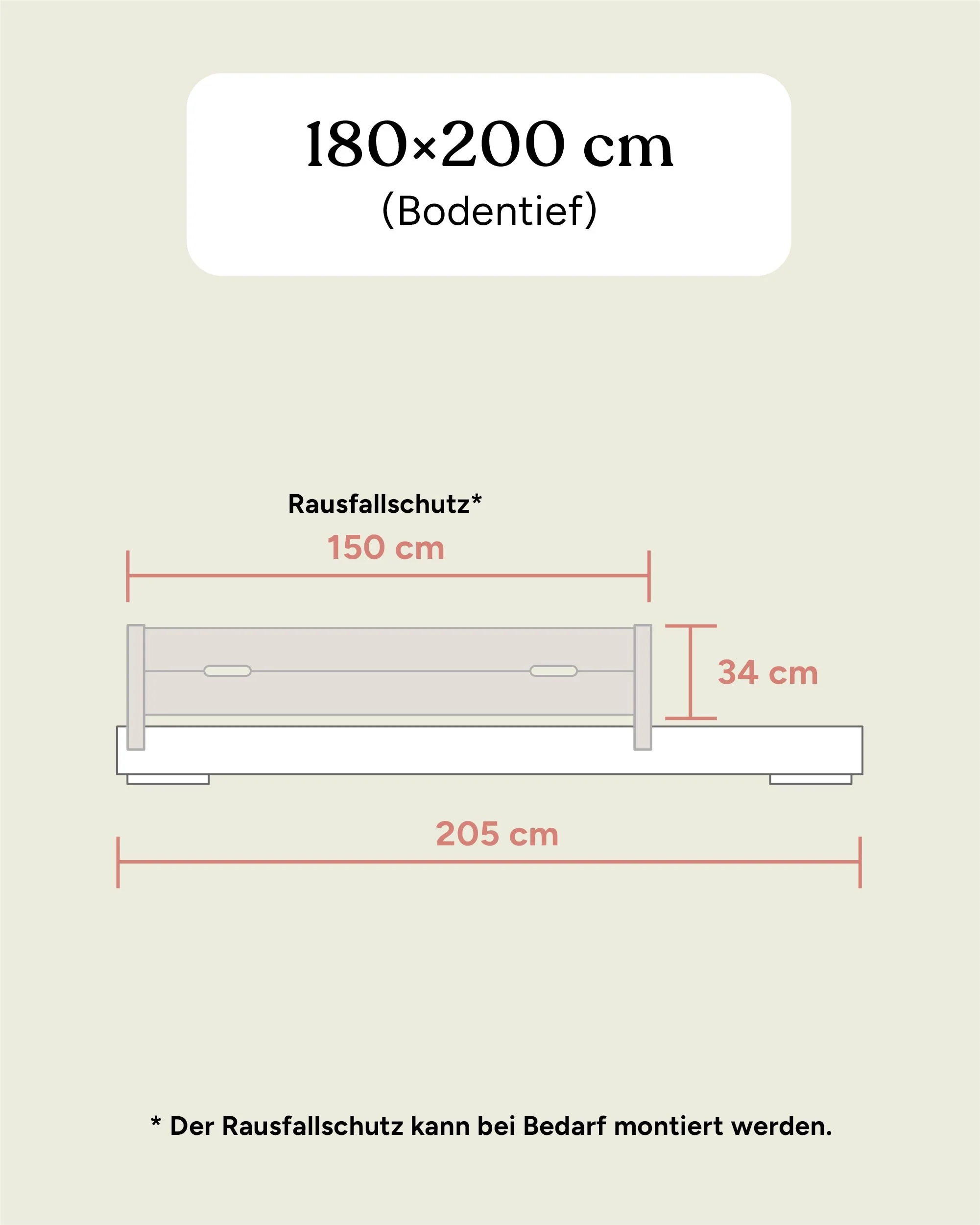 Doppelbett Plano | Kiefer Natur | 180 × 200 cm - Image 20