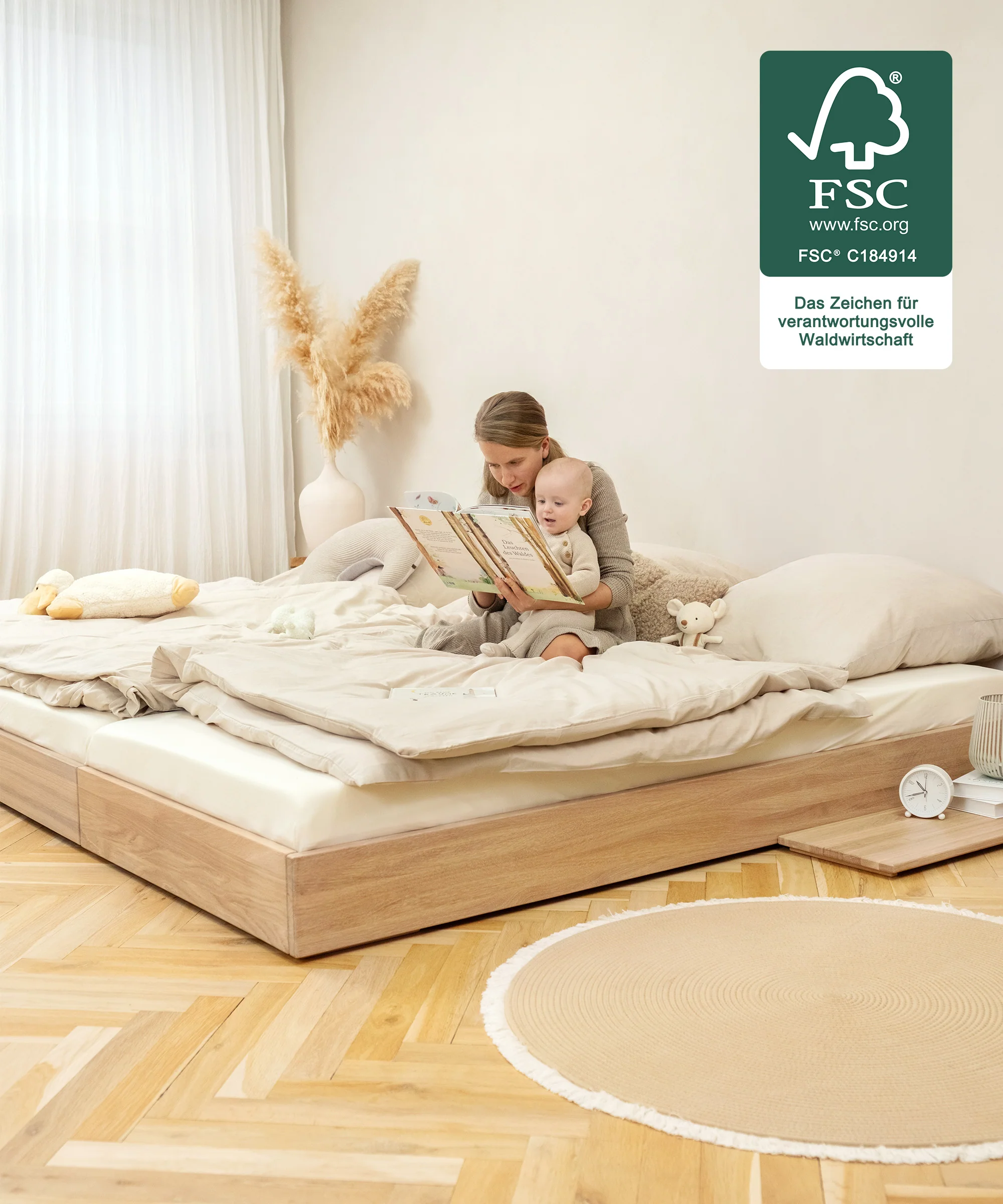 Familienbett Plano | Eiche | 270 × 200 cm - Image 4