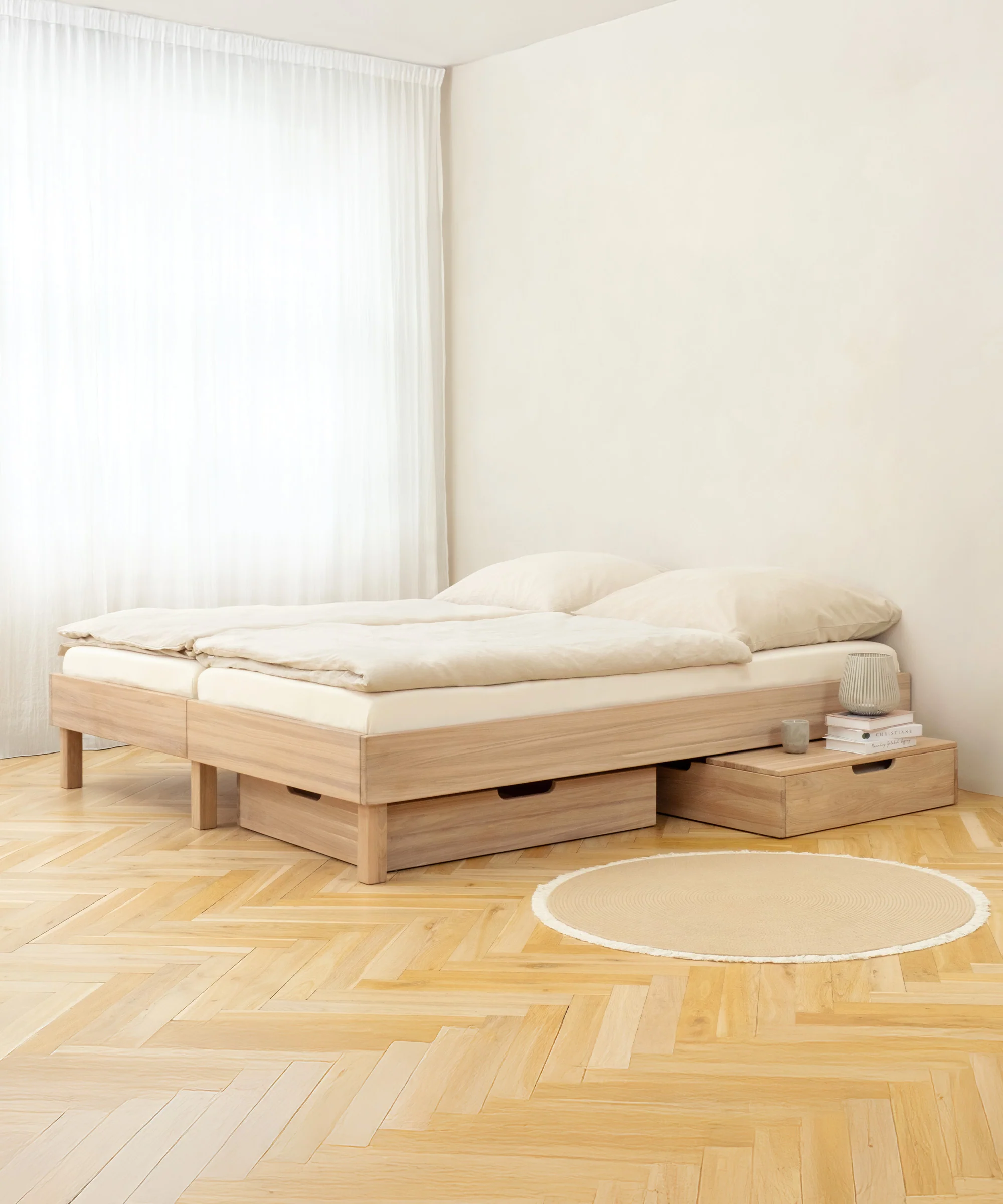 Doppelbett Plano | Eiche | 180 × 200 cm - Image 2
