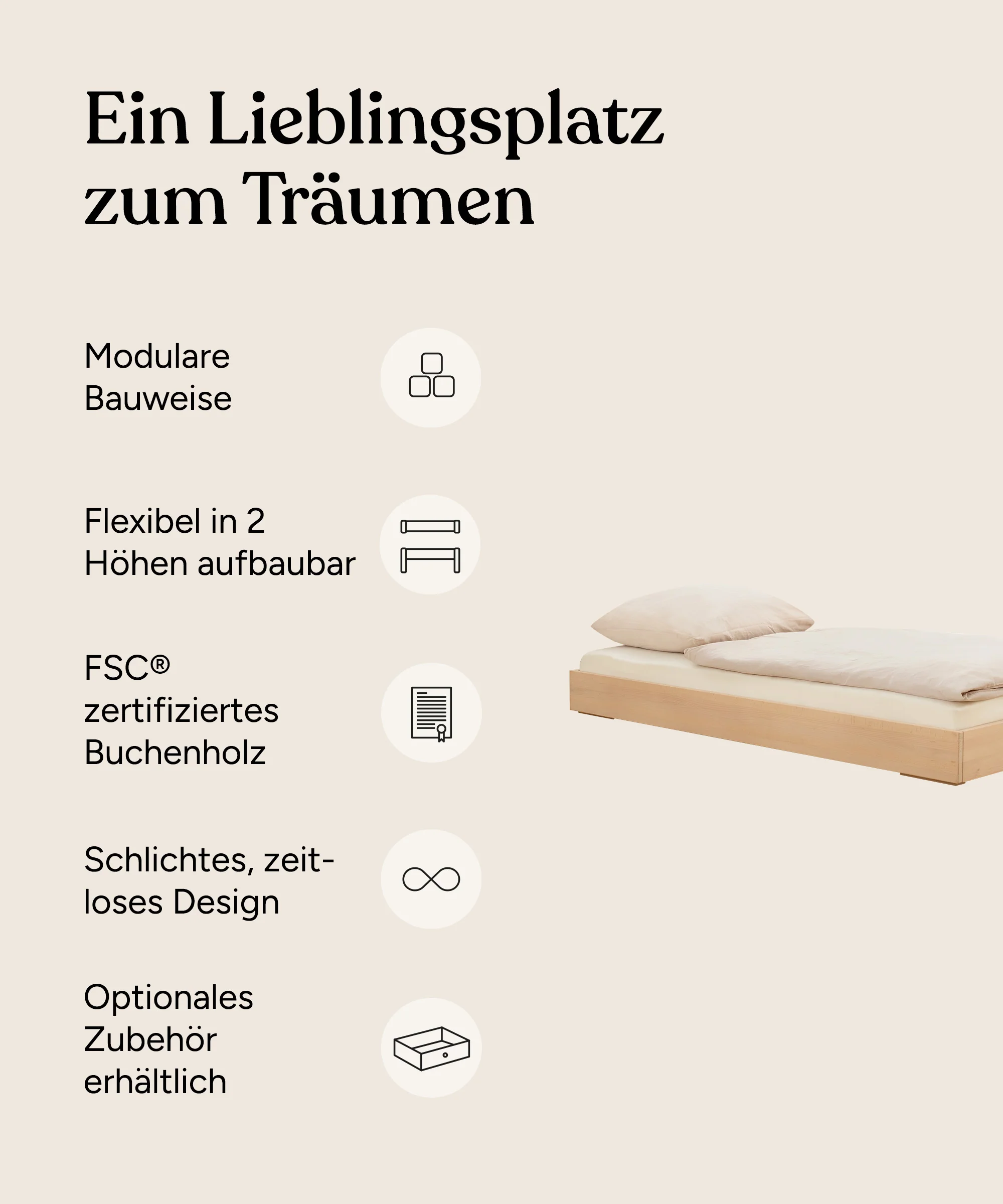 Einzelbett Plano | Buche | 90 × 200 cm - Image 3