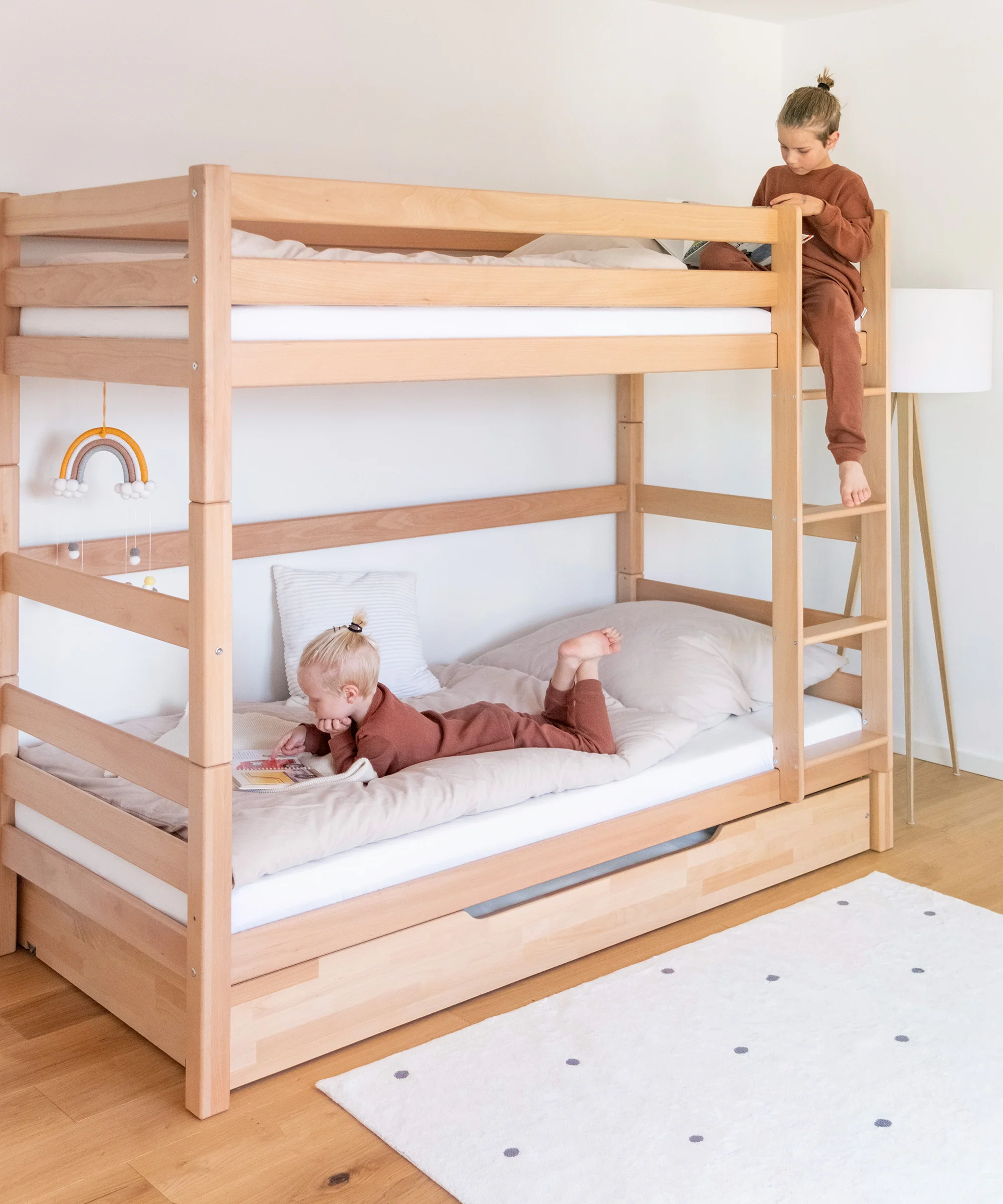 Etagenbett Hoch (B-Ware)  |  Buche - Image 2