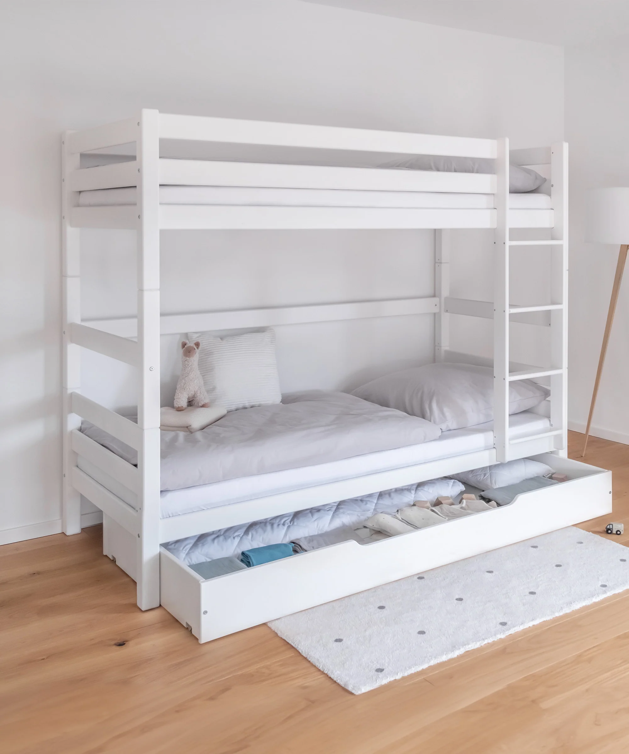 Etagenbett Hoch (B-Ware)  |  Buche Weiß - Image 12