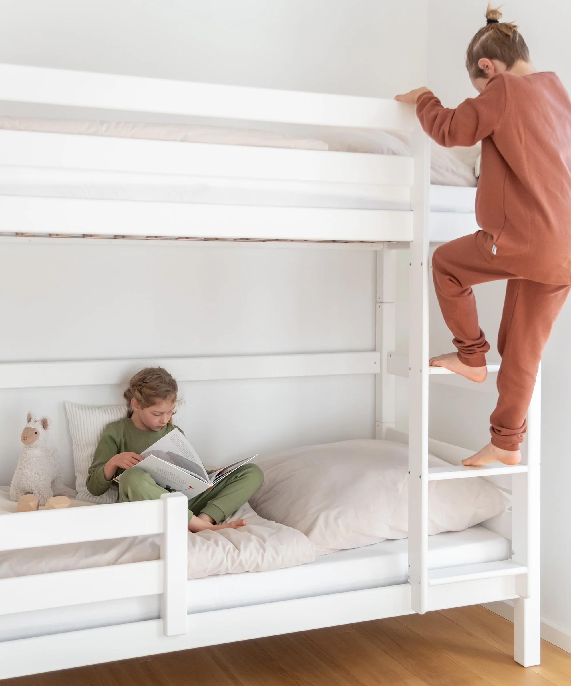 Etagenbett Hoch (B-Ware)  |  Buche Weiß - Image 2