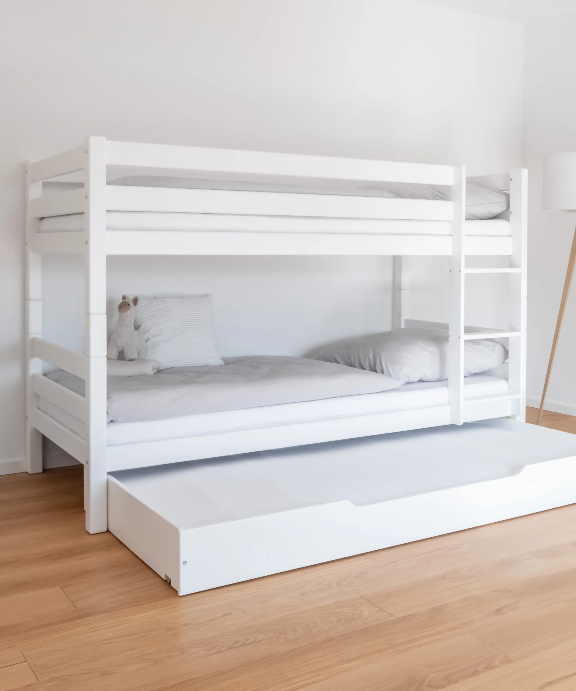 Etagenbett Mittelhoch (B-Ware)  |  Buche Weiß - Image 10
