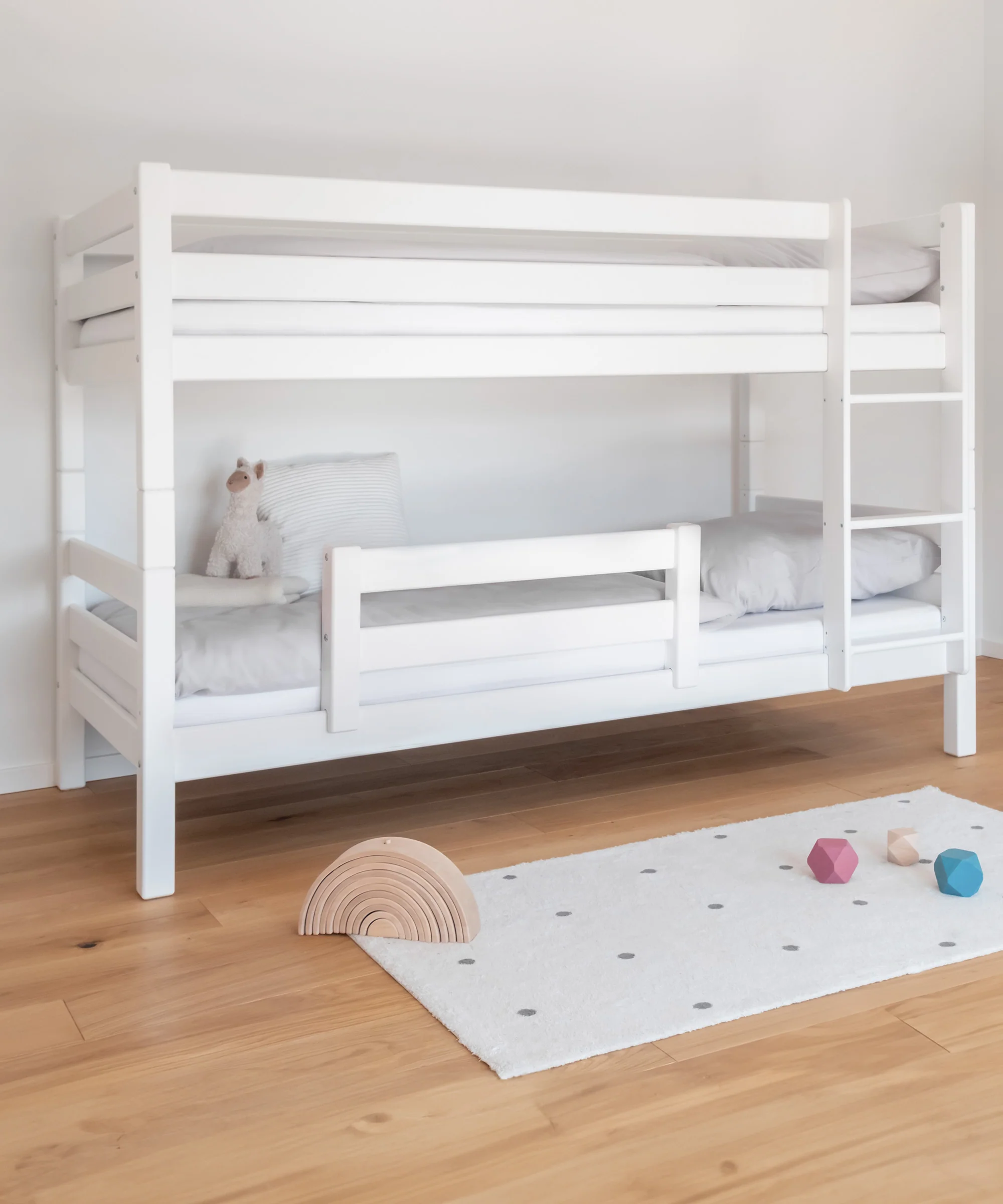 Etagenbett Mittelhoch (B-Ware)  |  Buche Weiß - Image 11