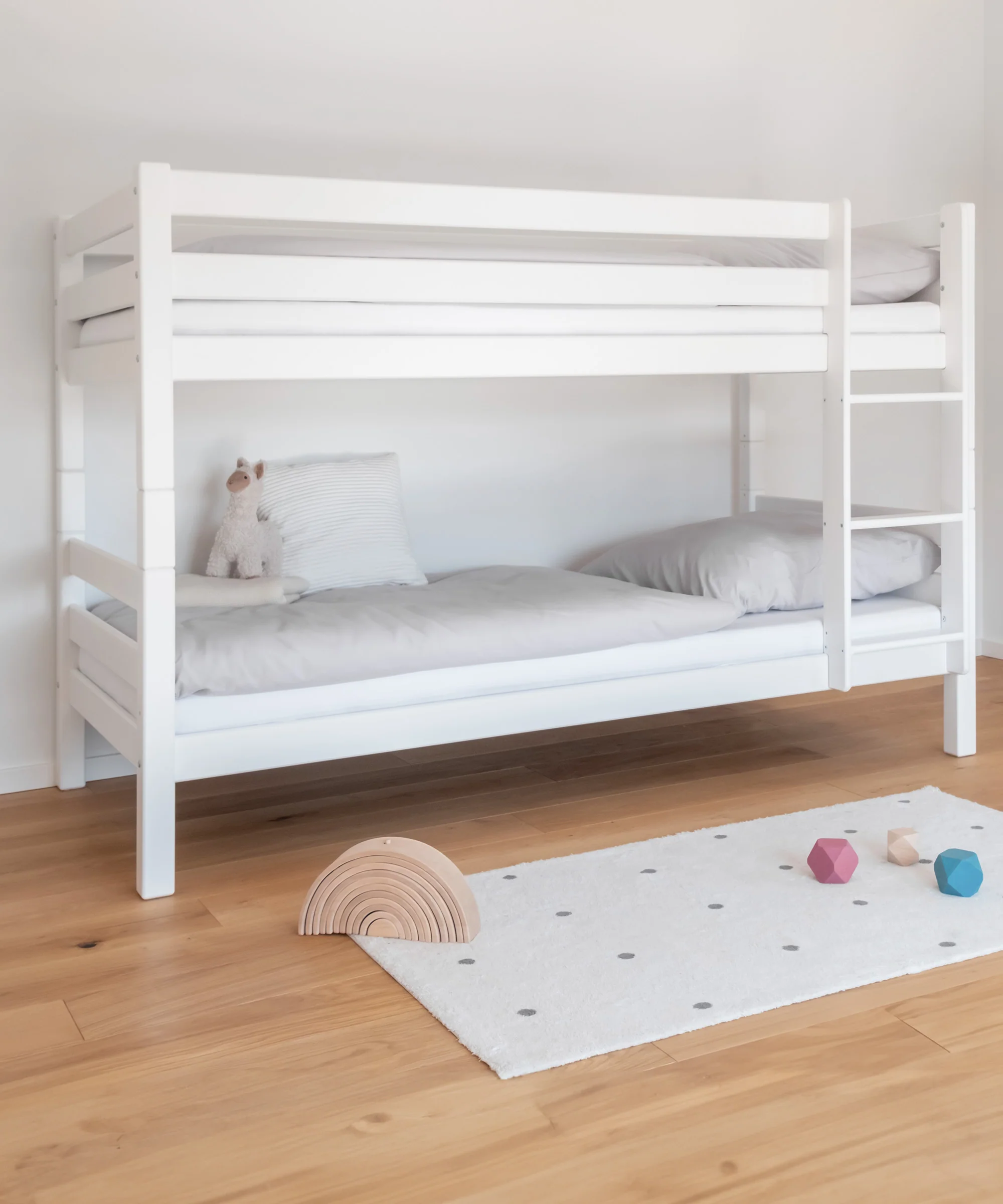 Etagenbett Mittelhoch (B-Ware)  |  Buche Weiß - Image 9