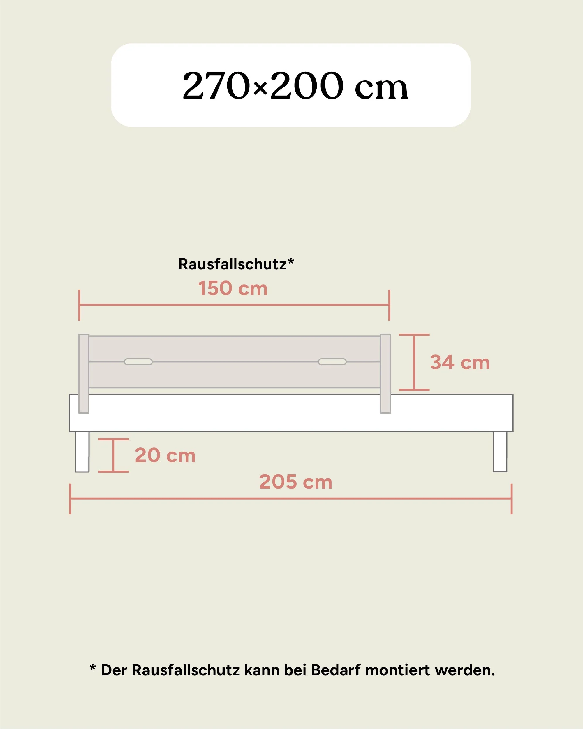 Familienbett Plano | Kiefer Natur | 270 × 200 cm - Image 20