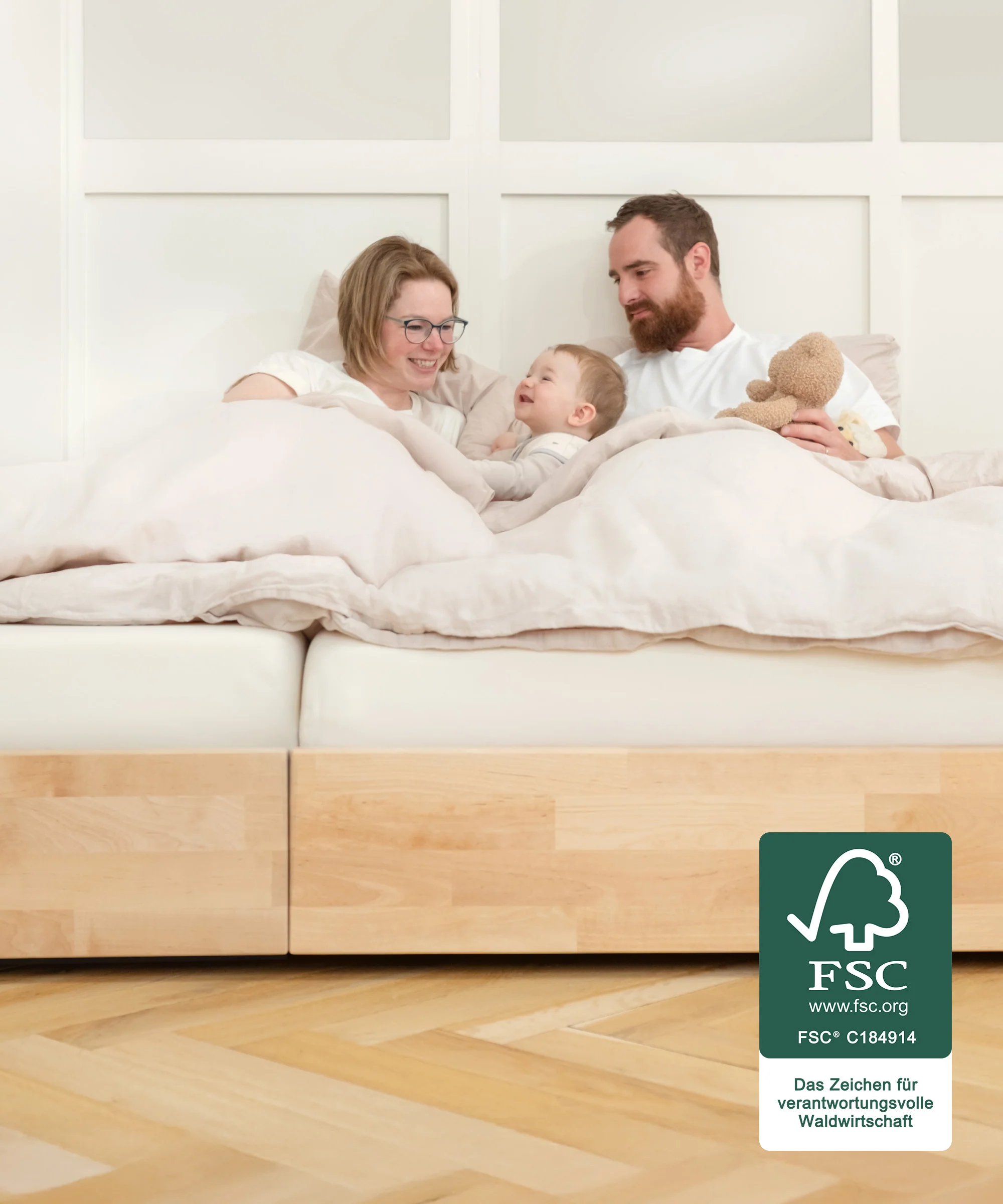 Familienbett Plano | Birke | 270 × 200 cm - Image 4