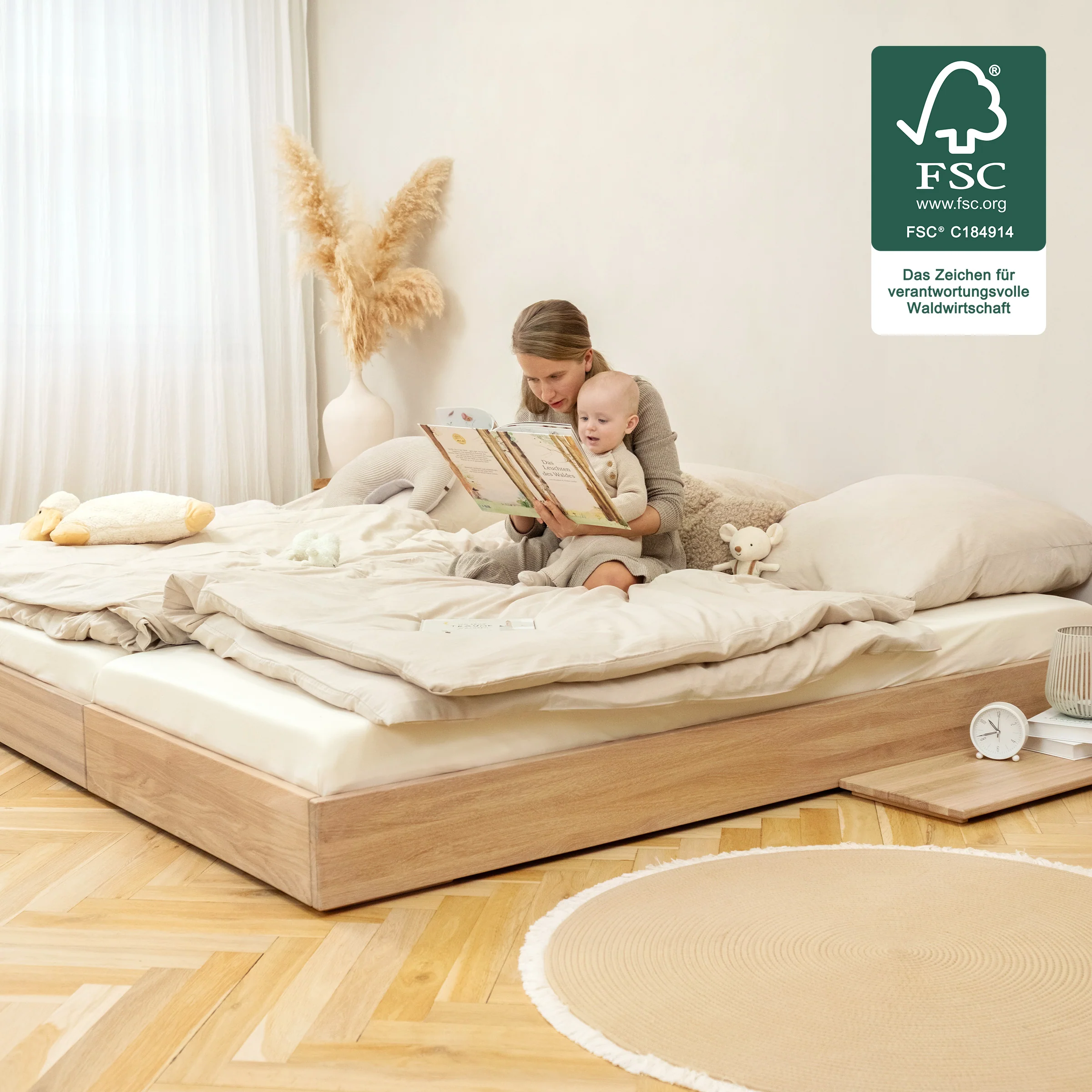 Familienbett Plano | Eiche | 360 × 200 cm - Image 4