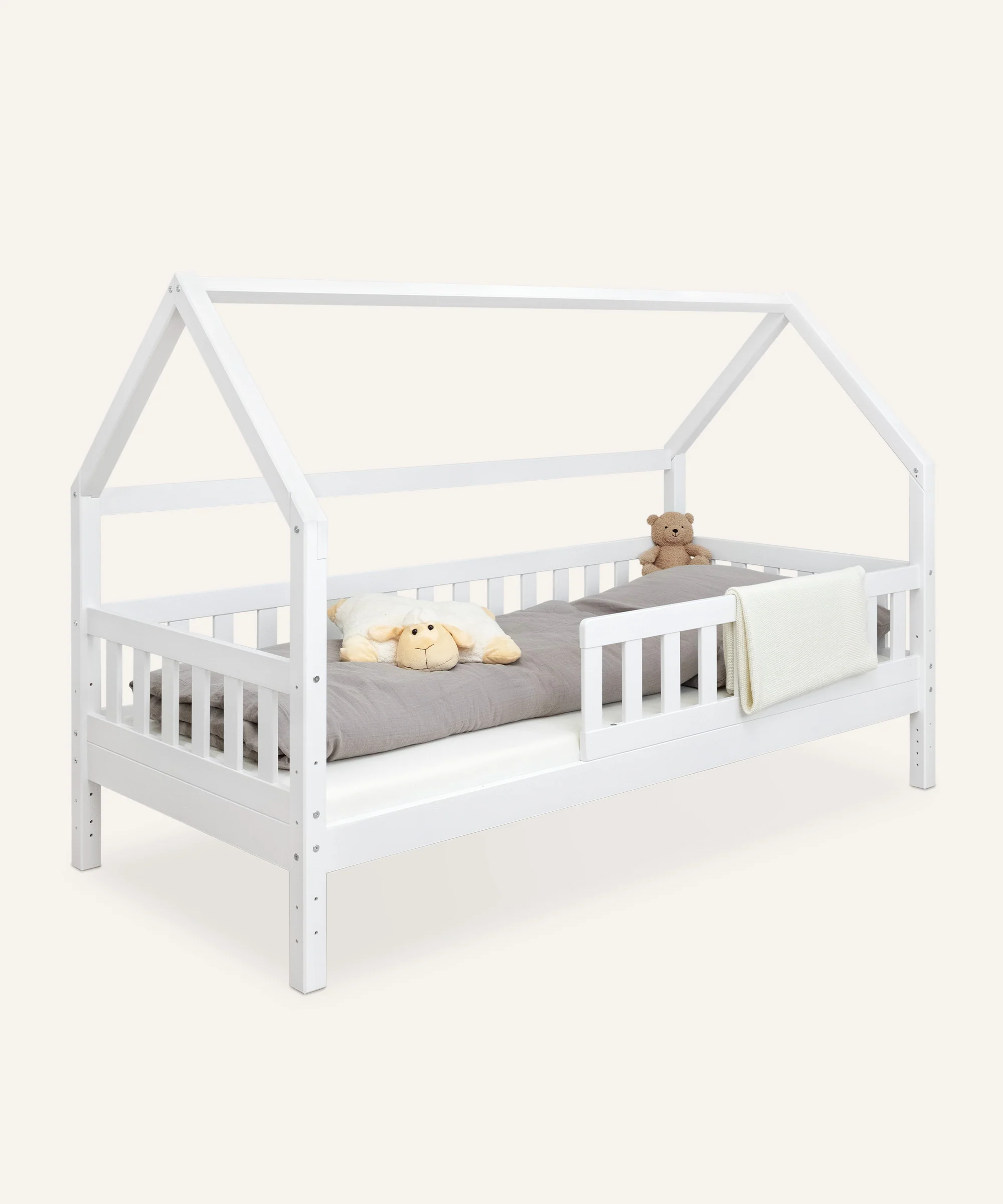 Hausbett Lille (B-Ware)  |  Kiefer Weiß