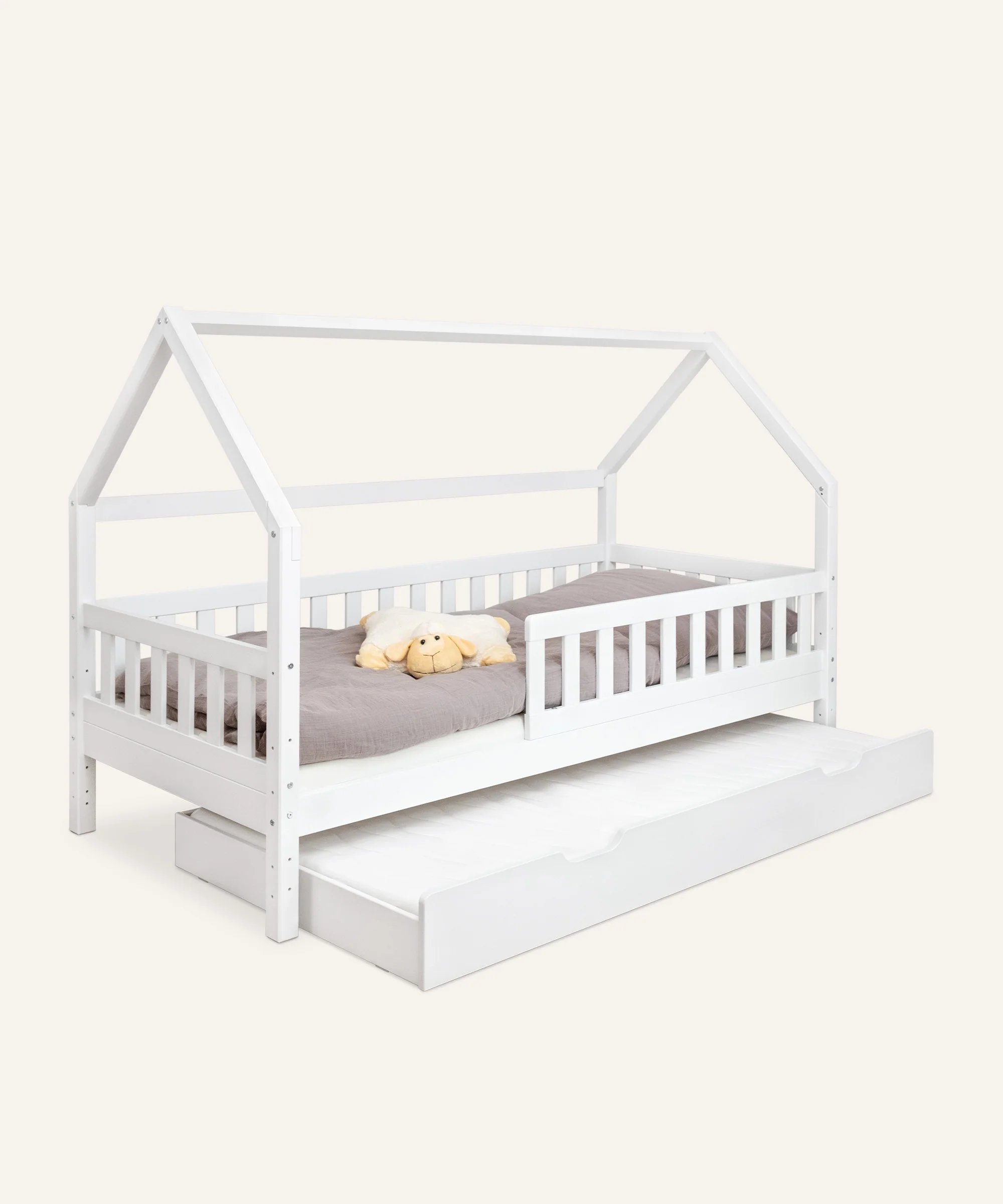 Hausbett Lille (B-Ware)  |  Kiefer Weiß - Image 23