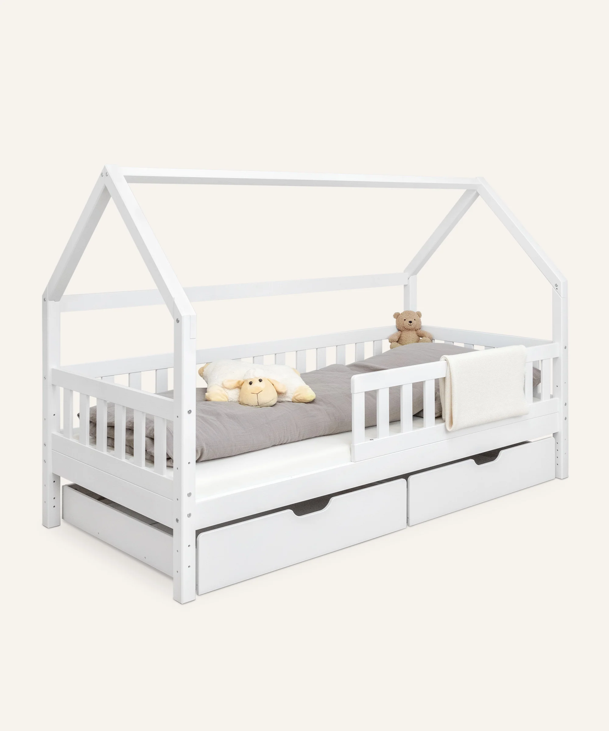 Hausbett Lille (B-Ware)  |  Kiefer Weiß - Image 24