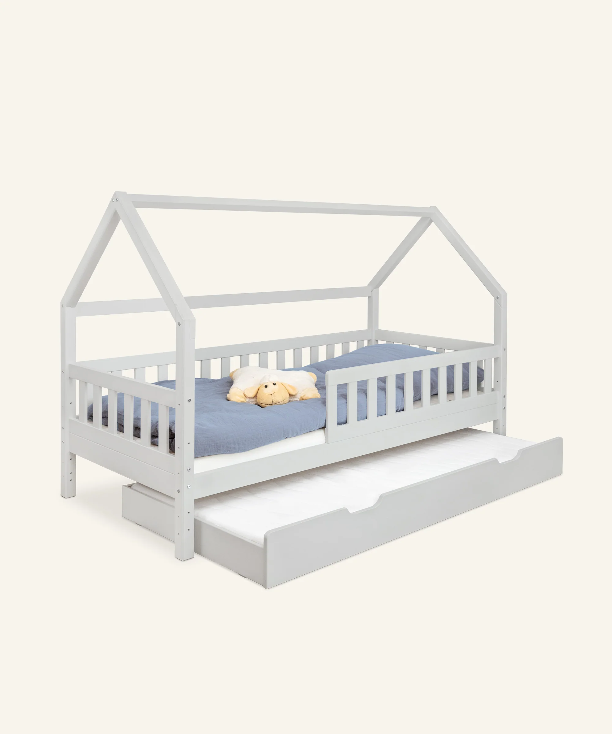 Hausbett Lille  |  Kiefer Hellgrau - Image 23