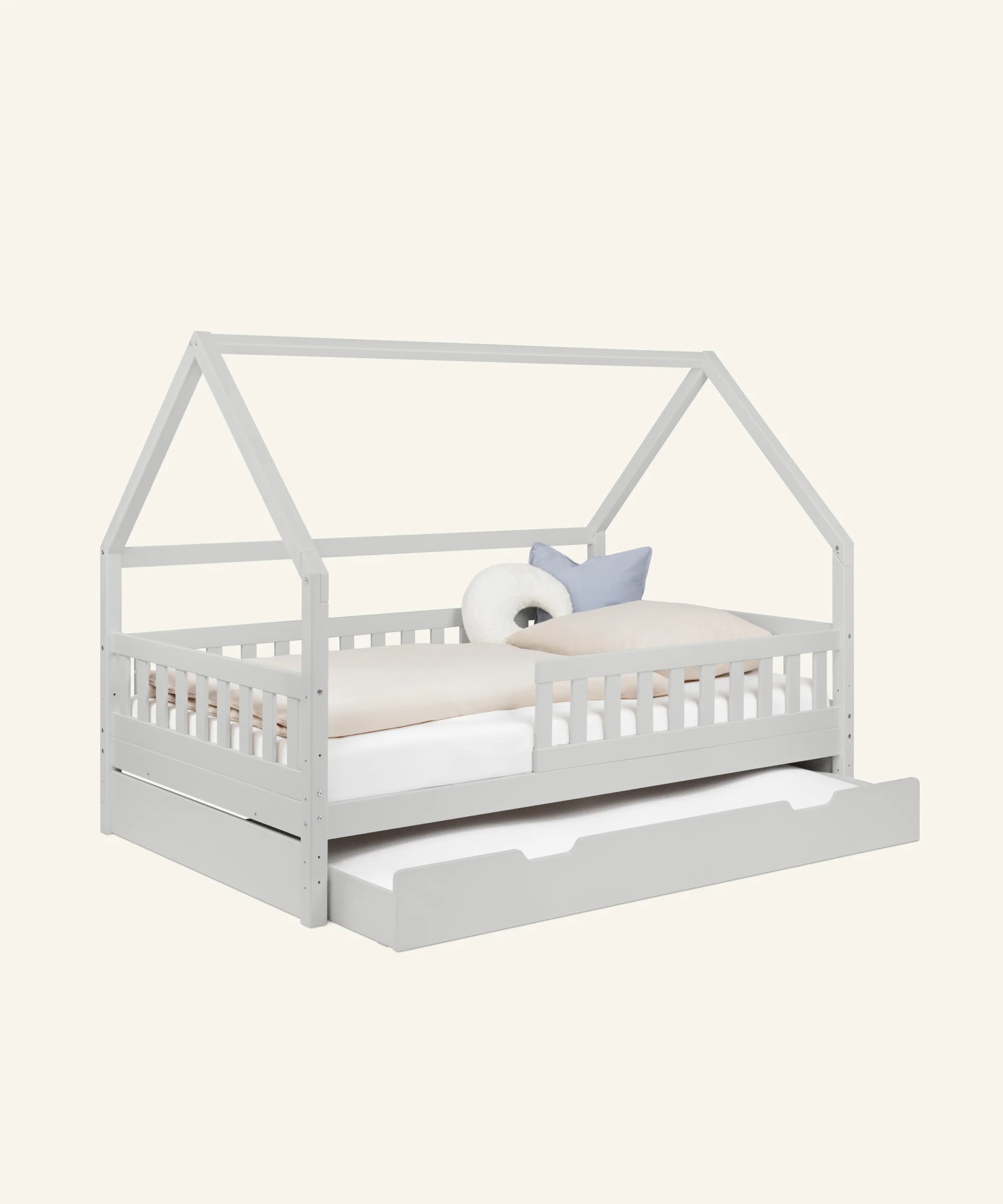 Hausbett Lille  |  Kiefer Hellgrau - Image 25