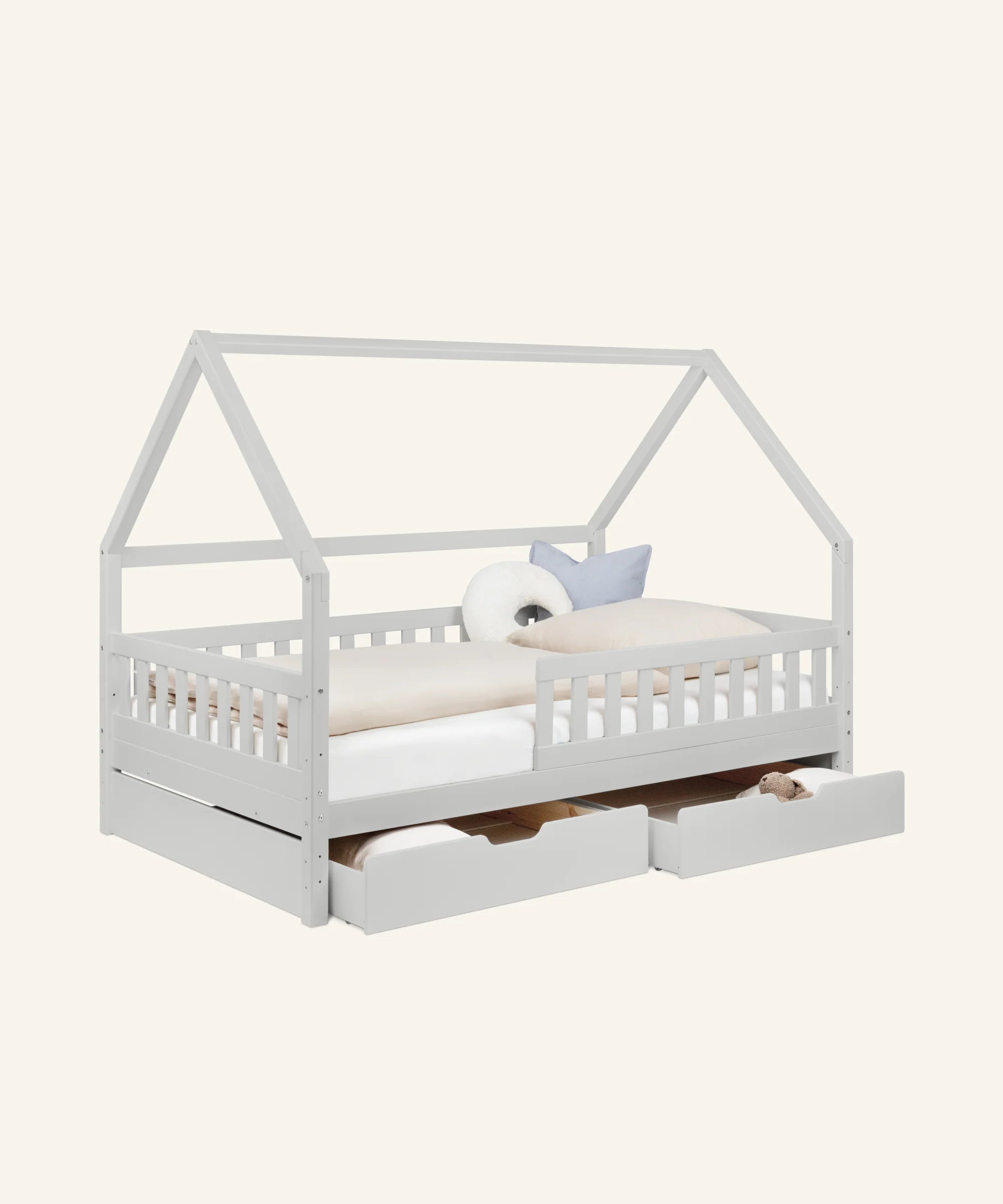 Hausbett Lille  |  Kiefer Hellgrau - Image 26