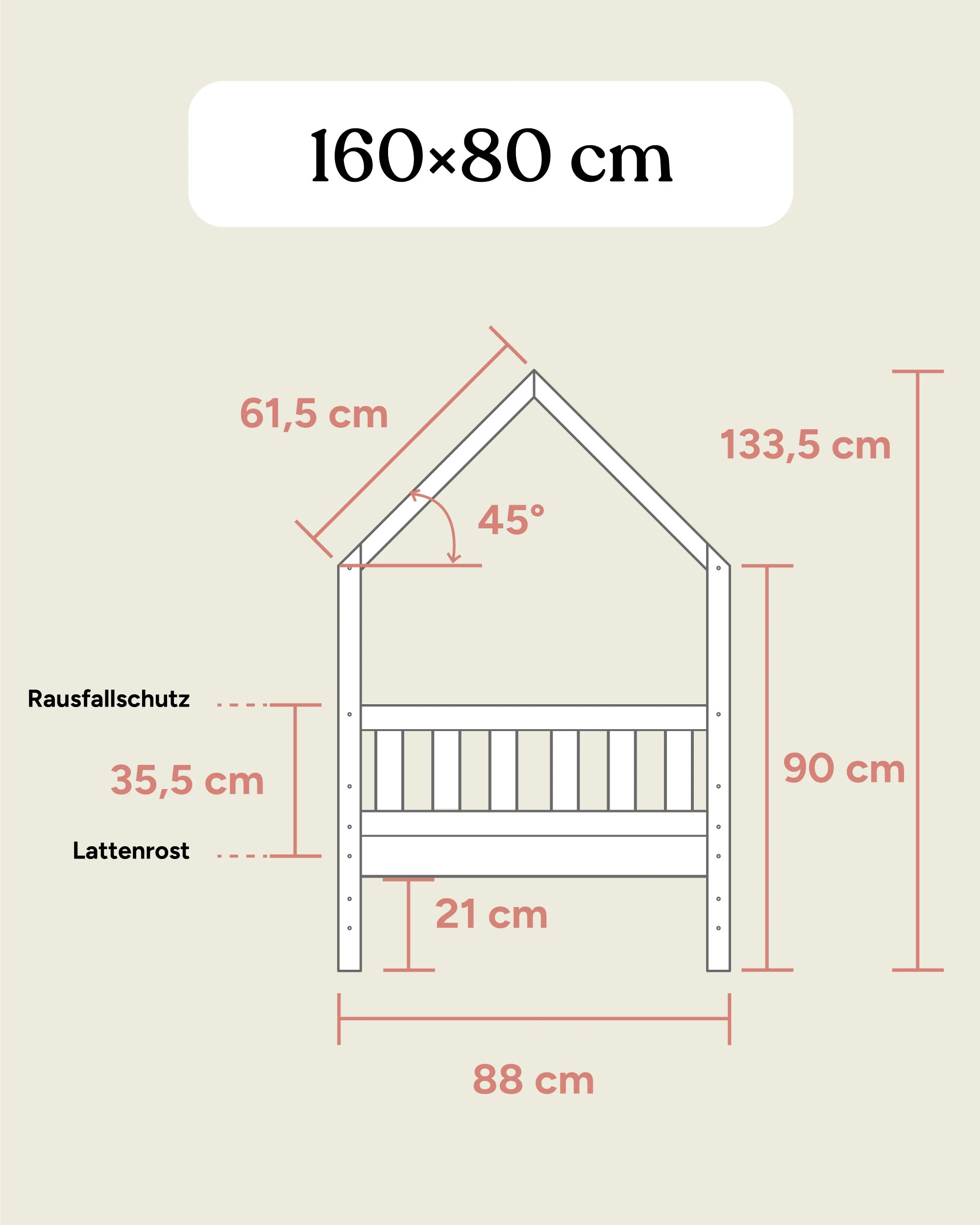 Hausbett Lille  |  Kiefer Natur - Image 15