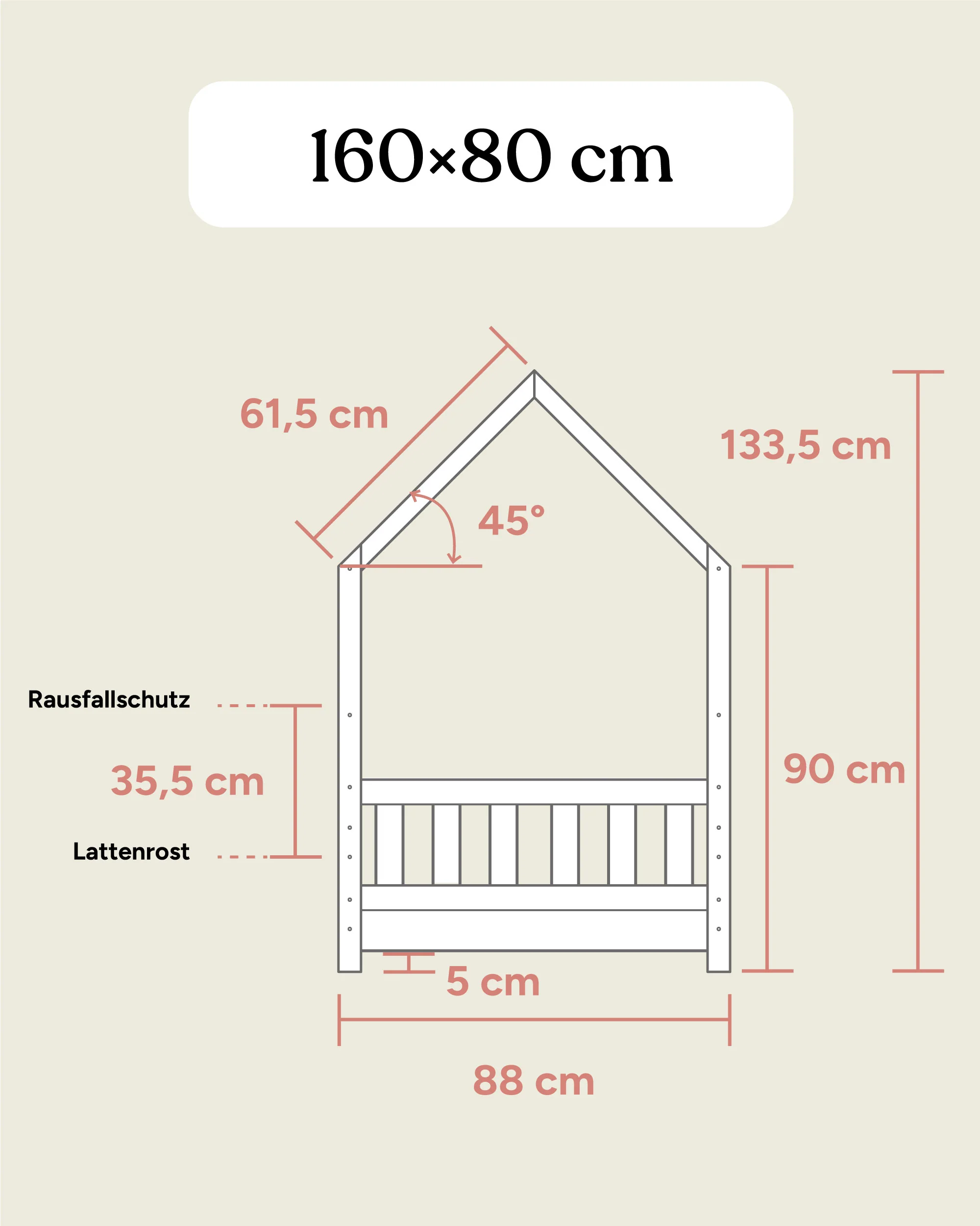 Hausbett Lille  |  Kiefer Weiß - Image 18