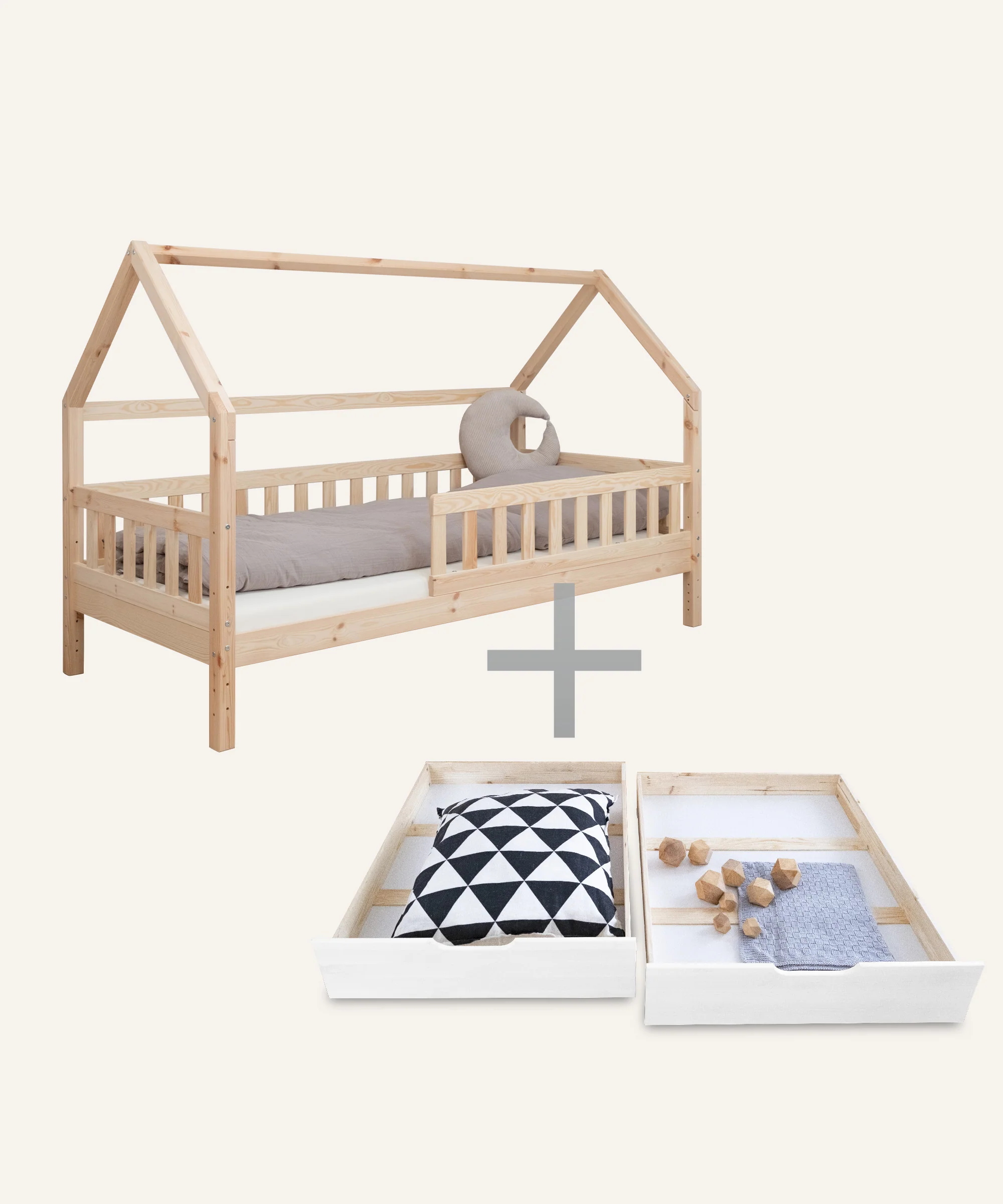 Hausbett Lille  |  Kiefer Natur - Image 19