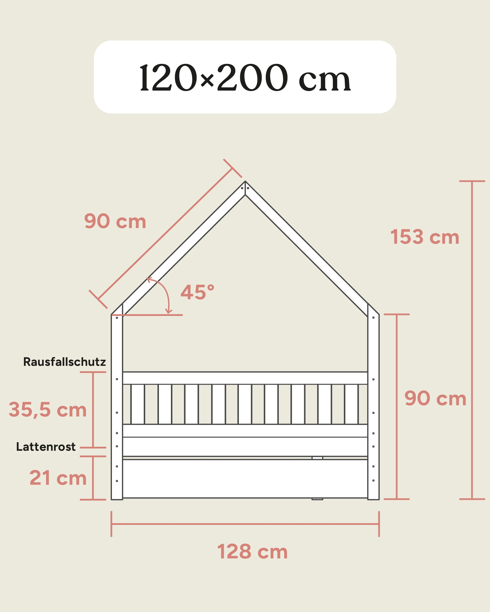 Hausbett Lille  |  Kiefer Weiß - Image 19