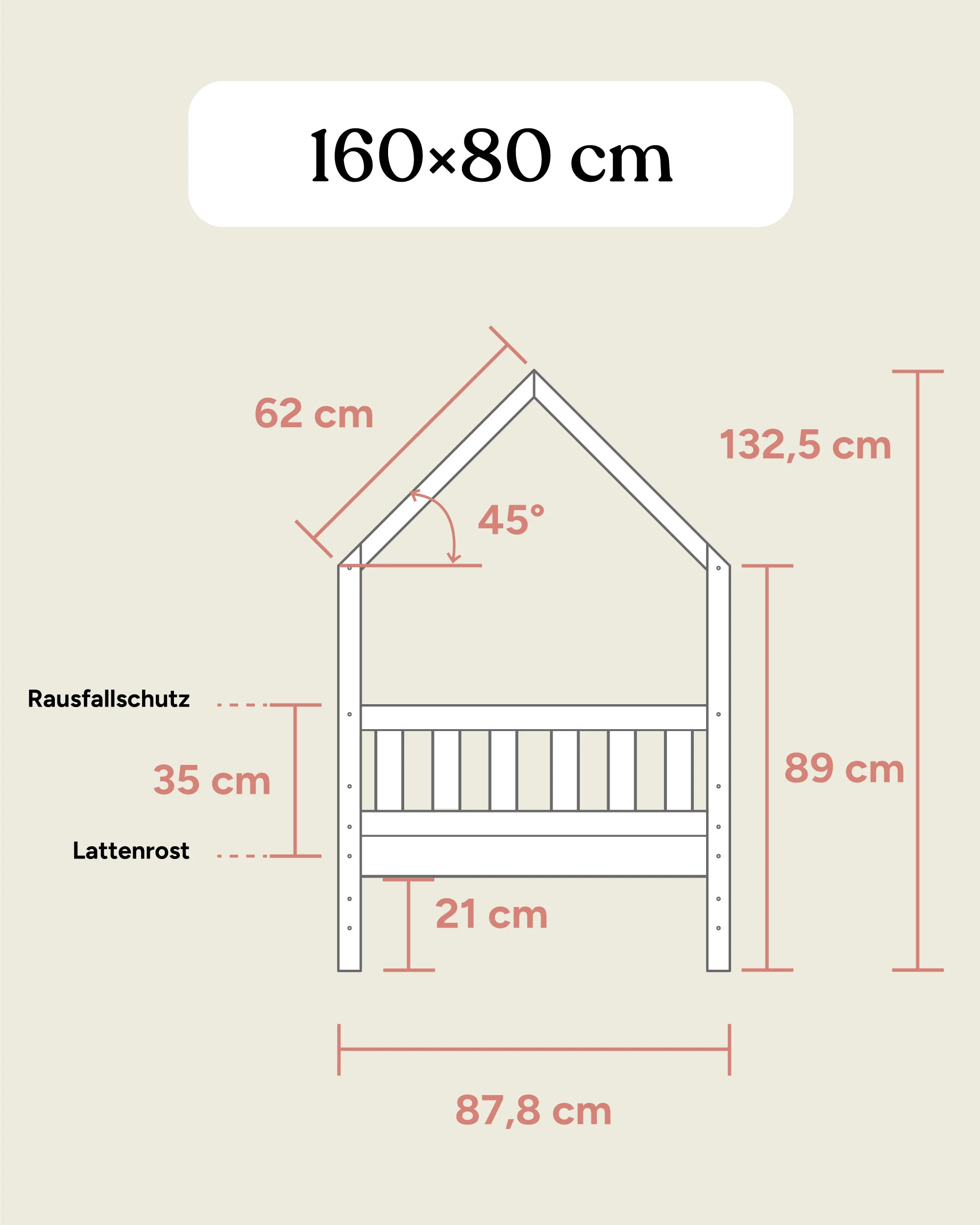 Hausbett Lille  |  Kiefer Weiß - Image 16