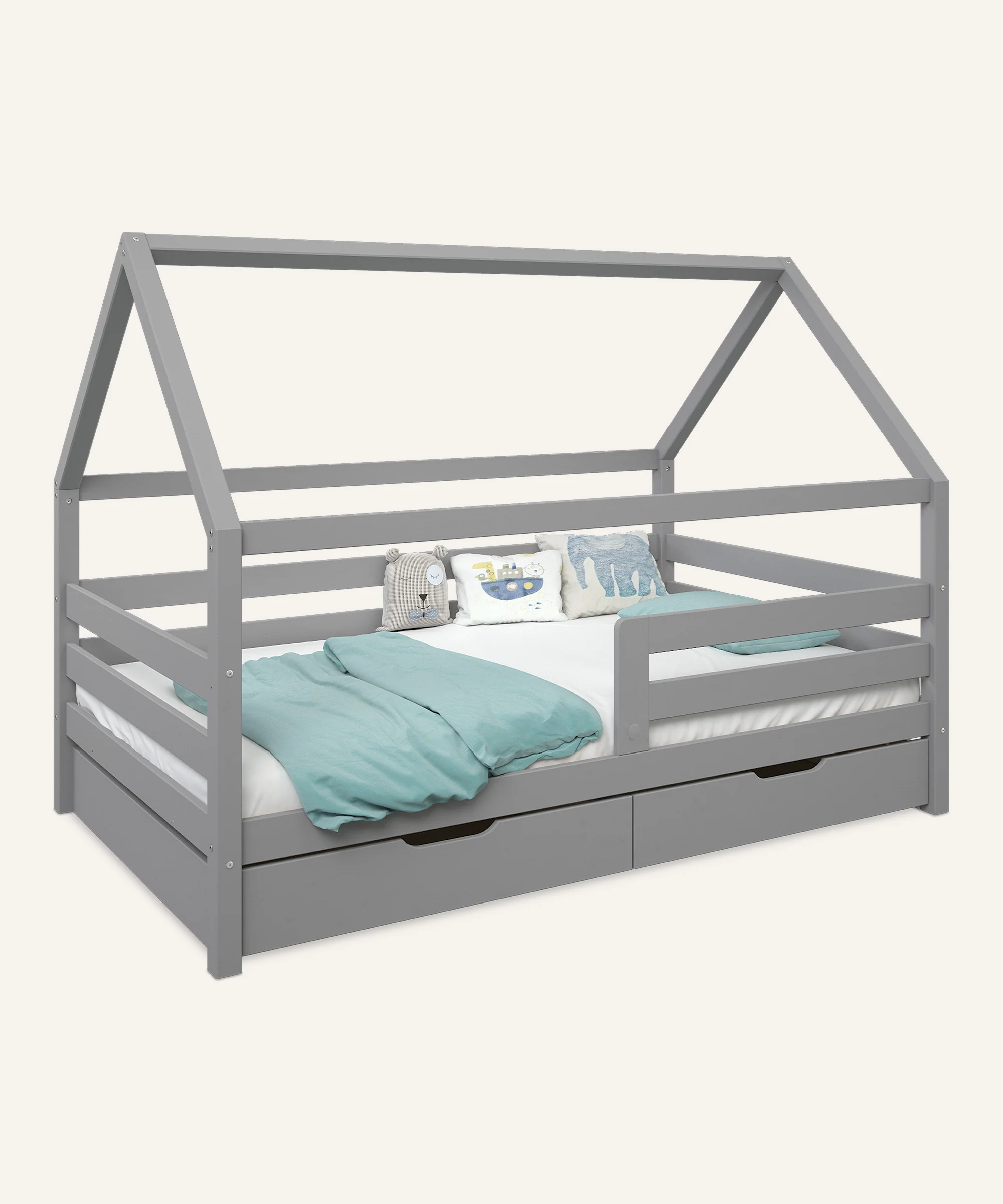 Hausbett Sona | Kiefer Grau | 120 × 200 cm - Image 7