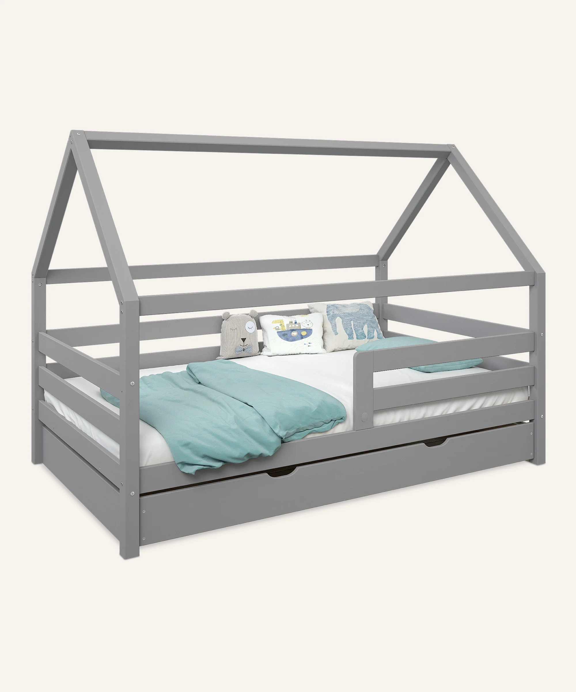 Hausbett Sona | Kiefer Grau | 120 × 200 cm - Image 6