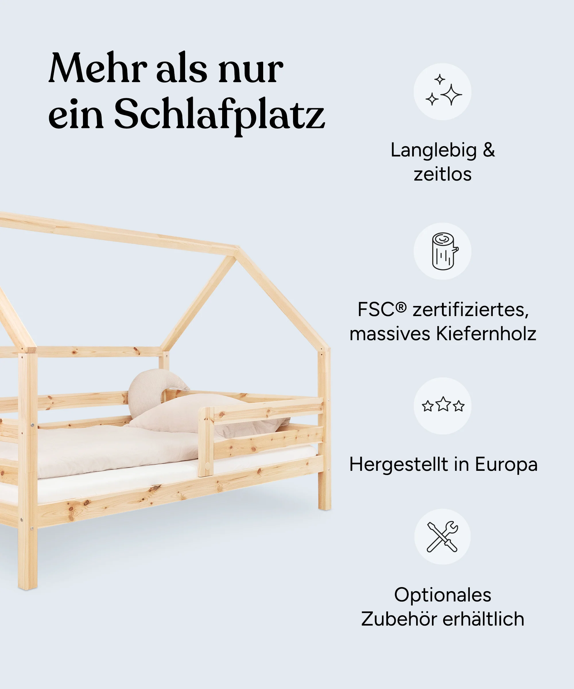 Hausbett Sona  |  Kiefer Natur - Image 4