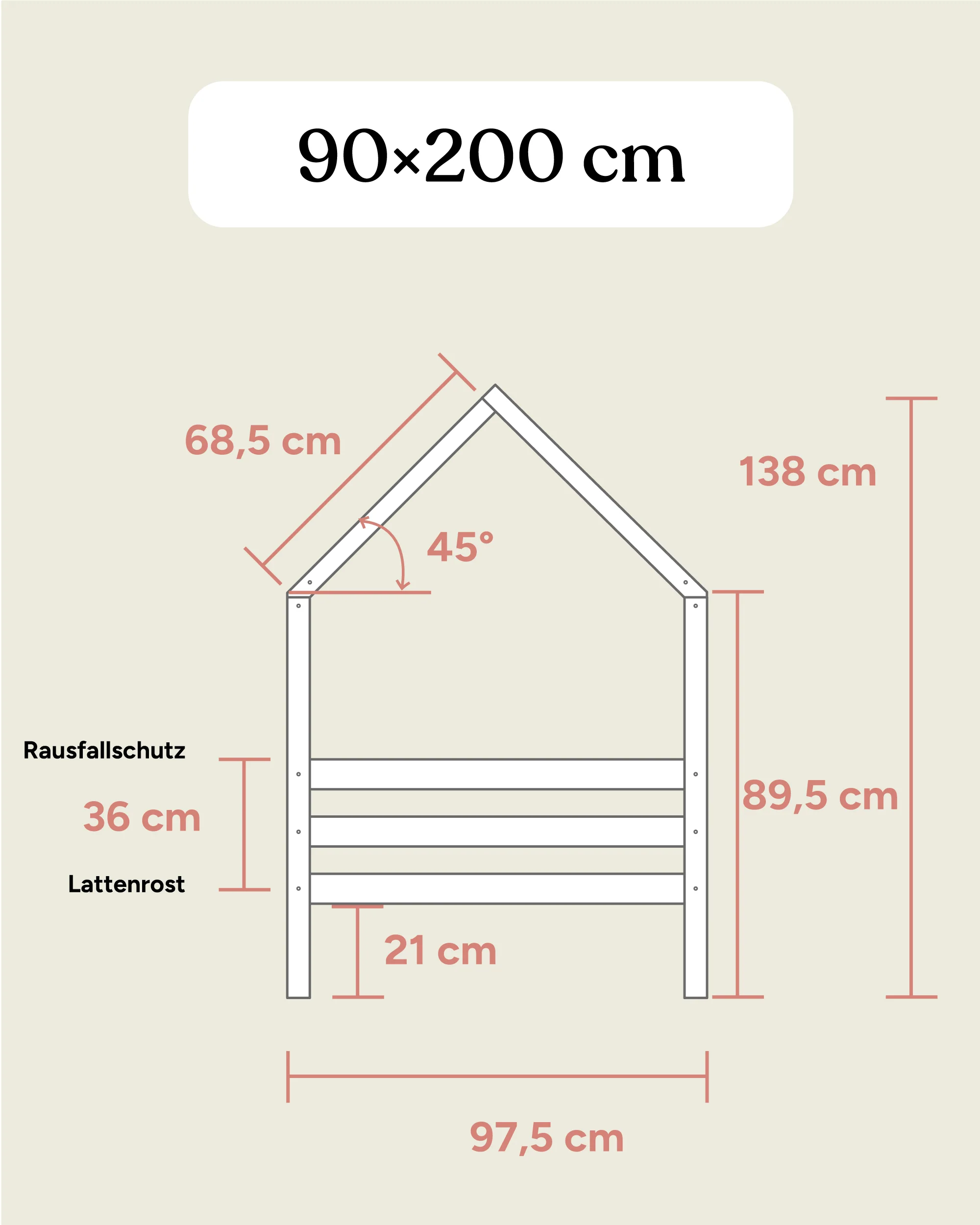 Hausbett Sona | Kiefer Weiß - Image 5