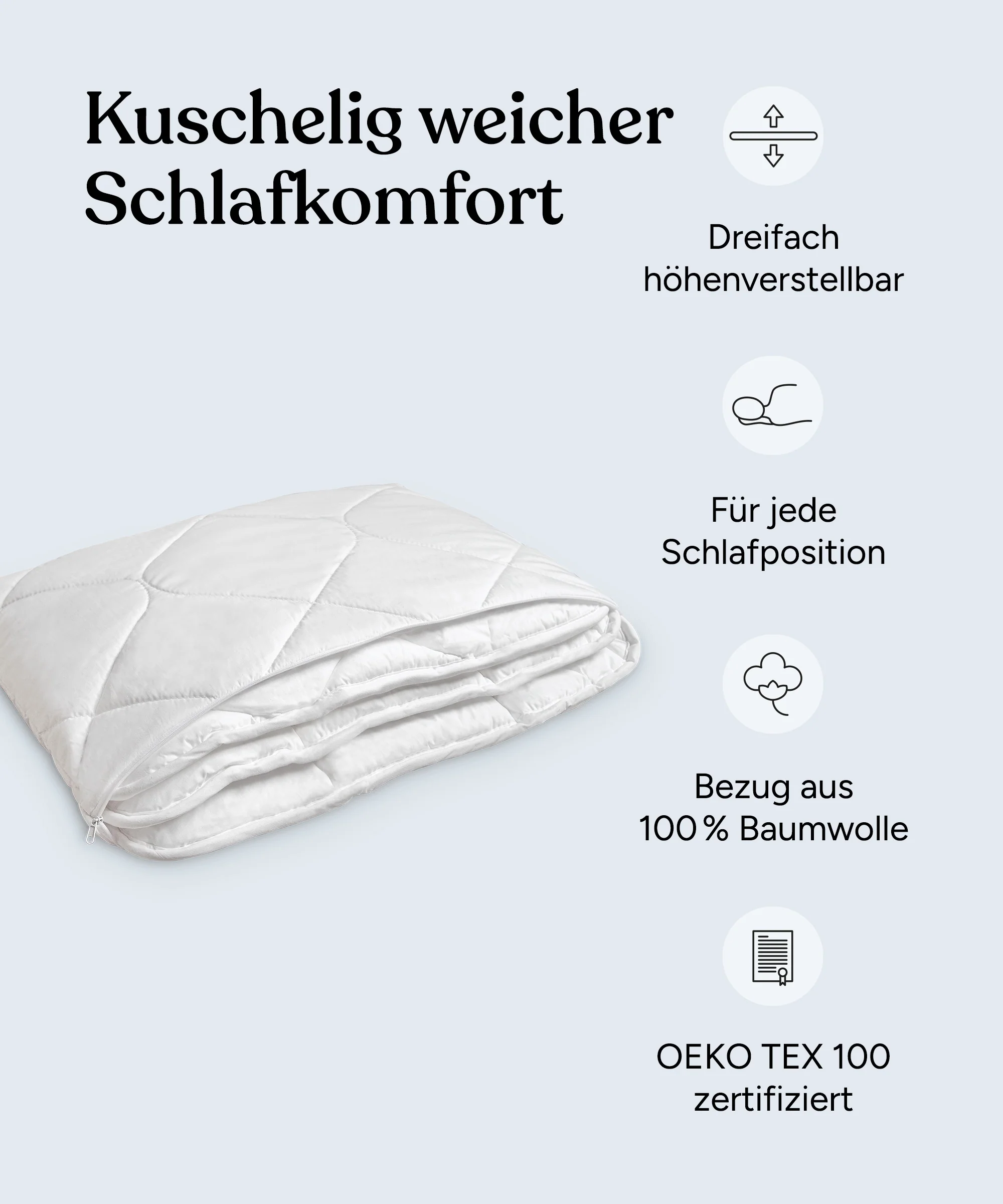 Kinderkissen höhenverstellbar (B-Ware) - Image 3