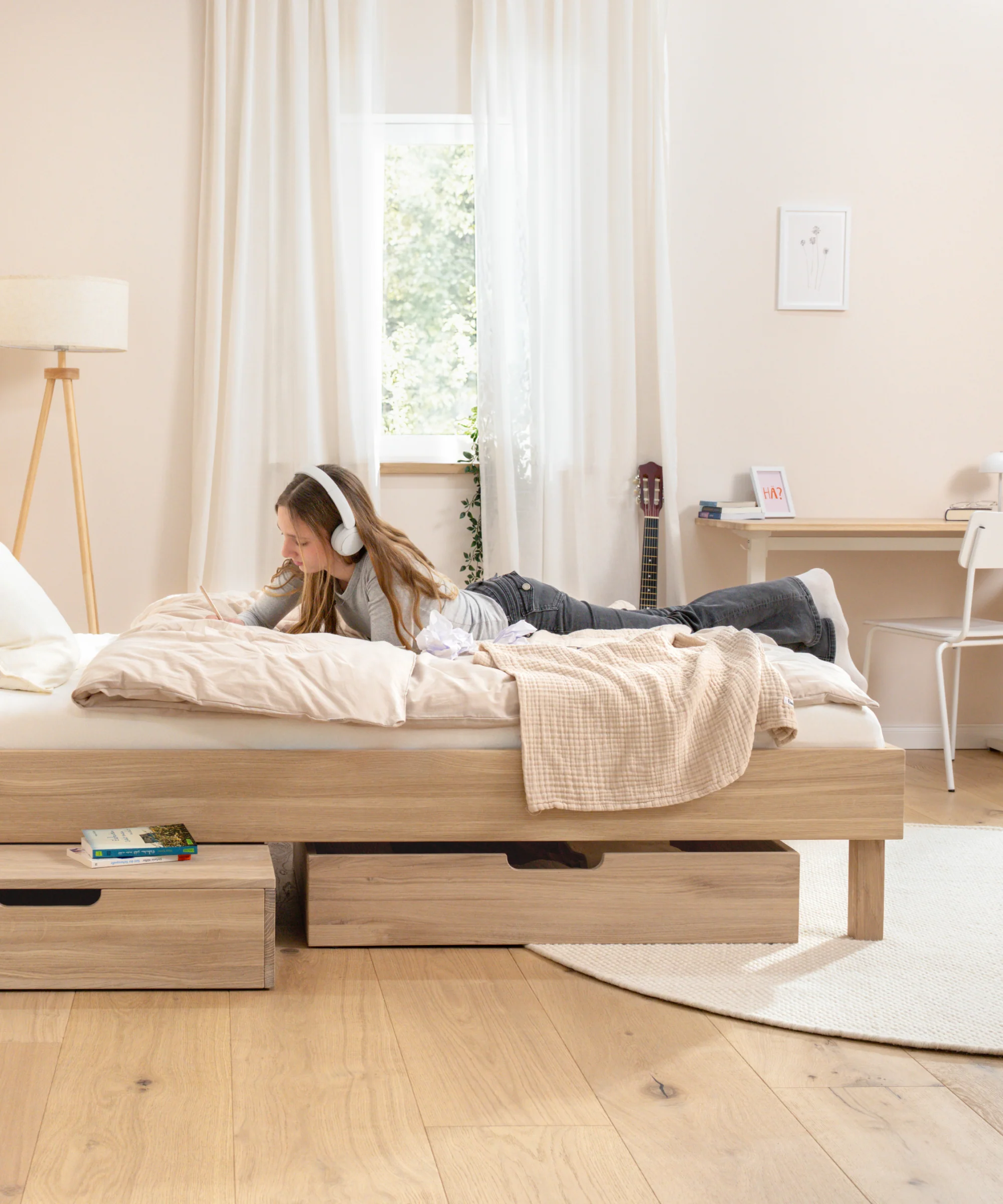 Jugendbett Plano | Eiche | 120 × 200 cm - Image 10