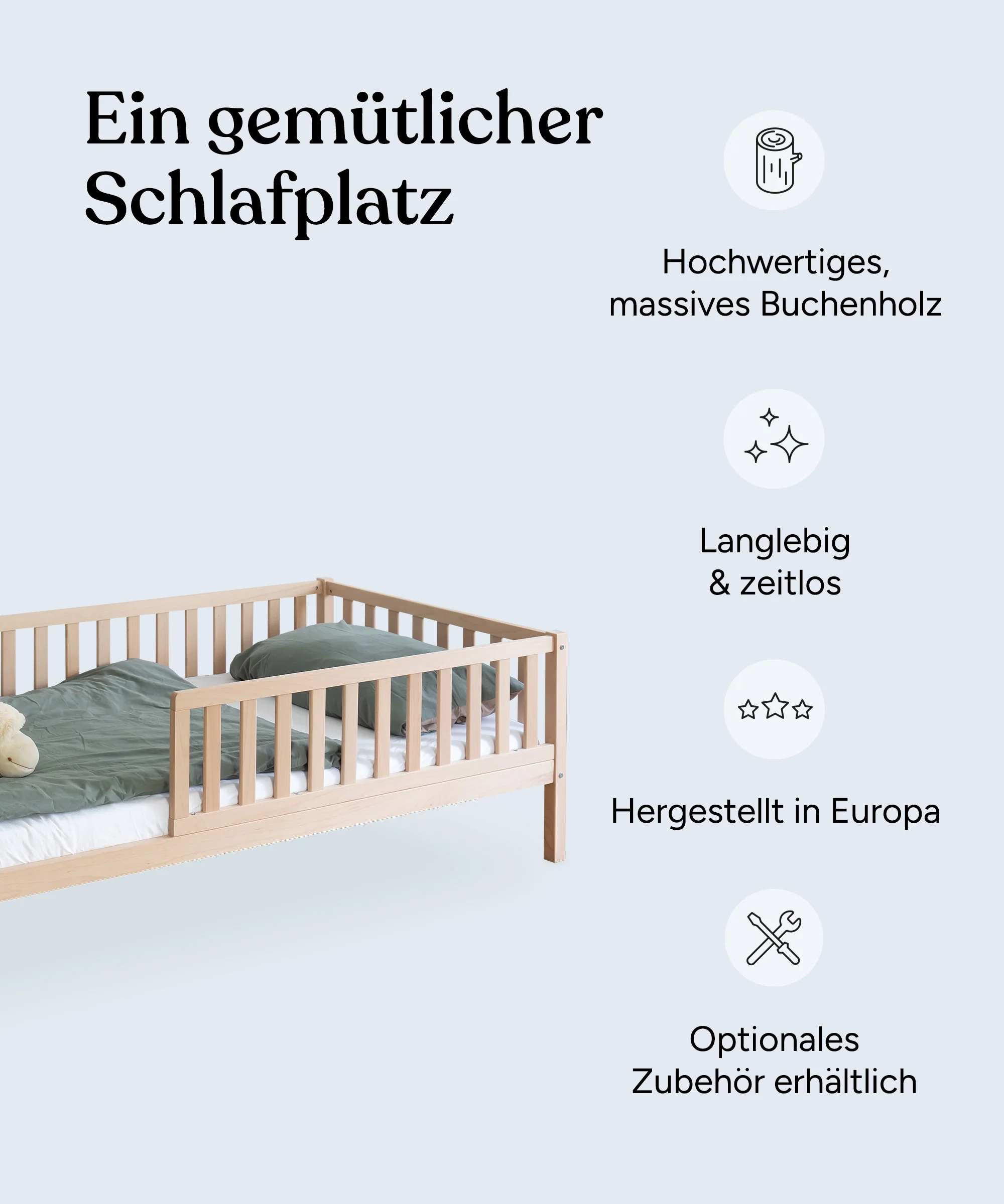 Kinderbett Livo (B-Ware) | Buche - Image 4