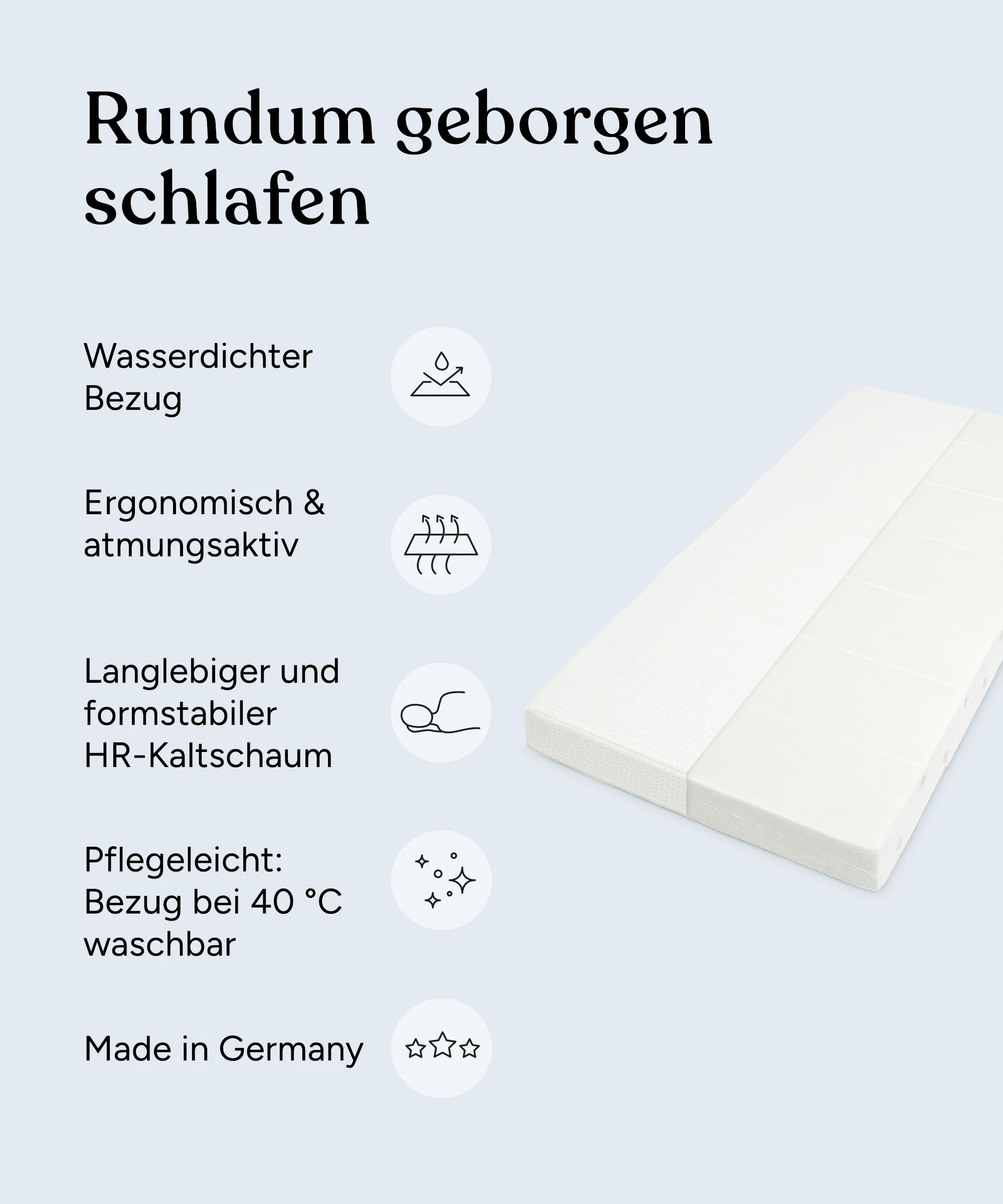 Kindermatratze wasserdicht (B-Ware) - Image 2
