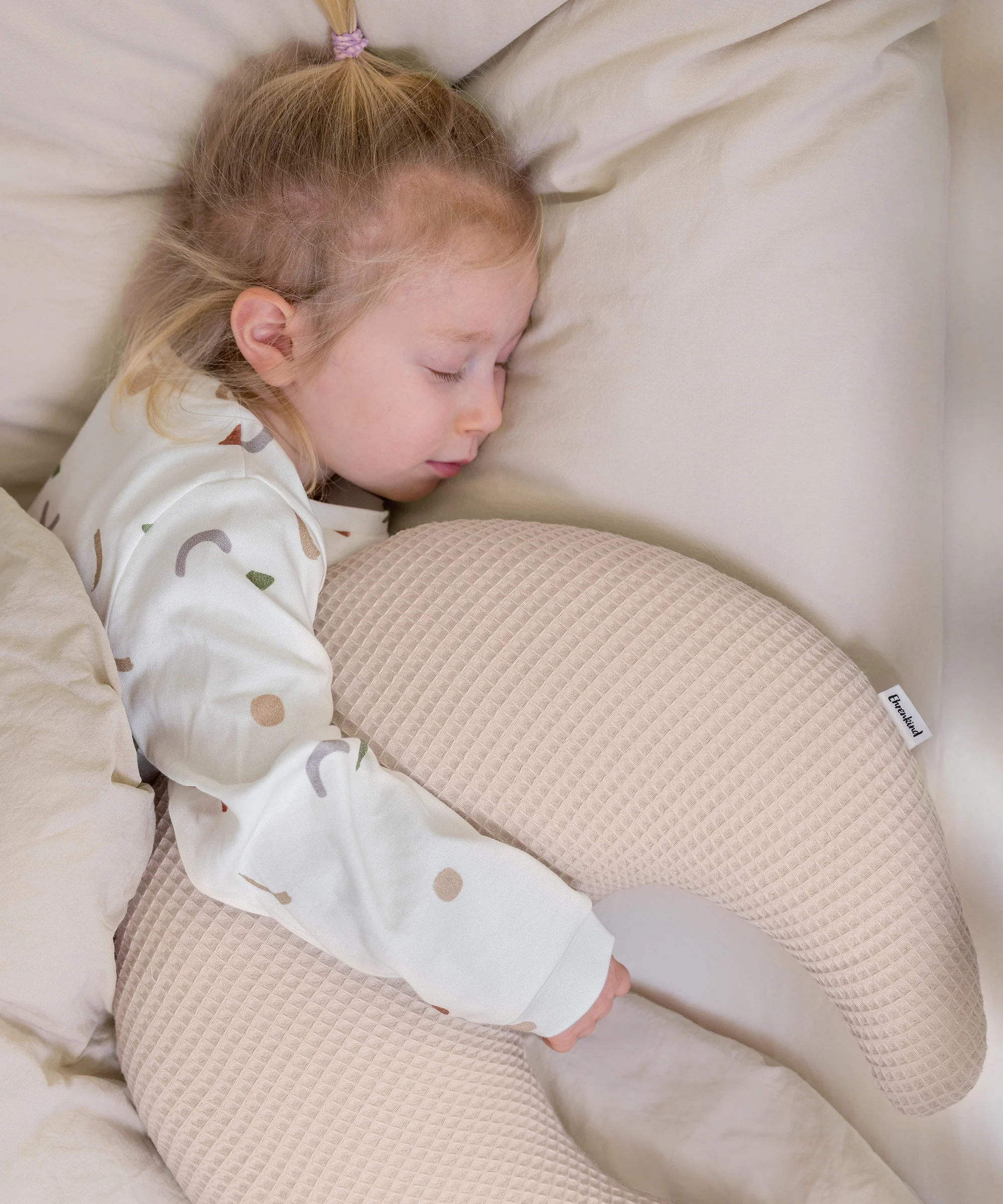 Kuschelkissen Mond | Waffelpiqué - Image 4