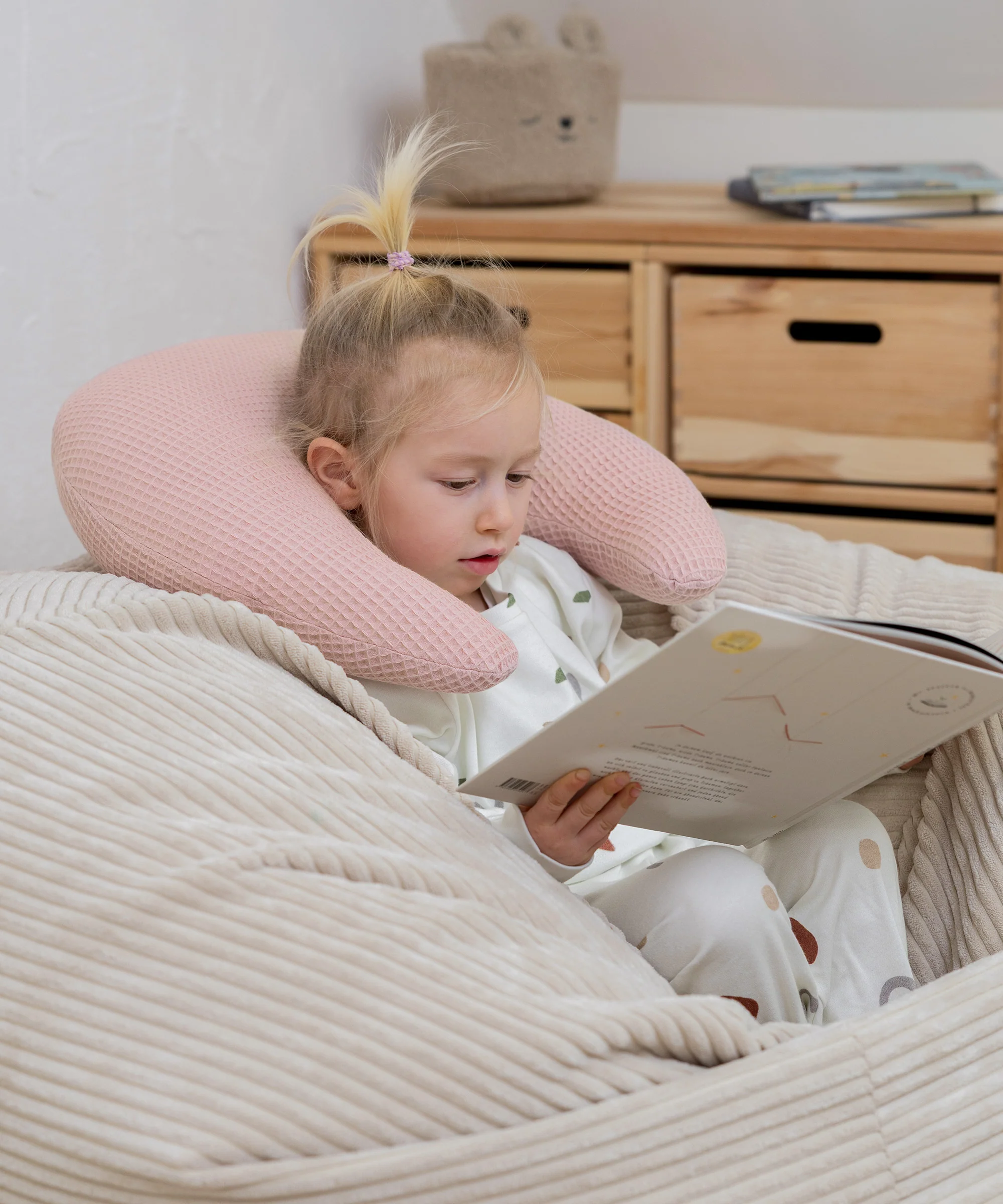 Kuschelkissen Mond | Waffelpiqué - Image 6