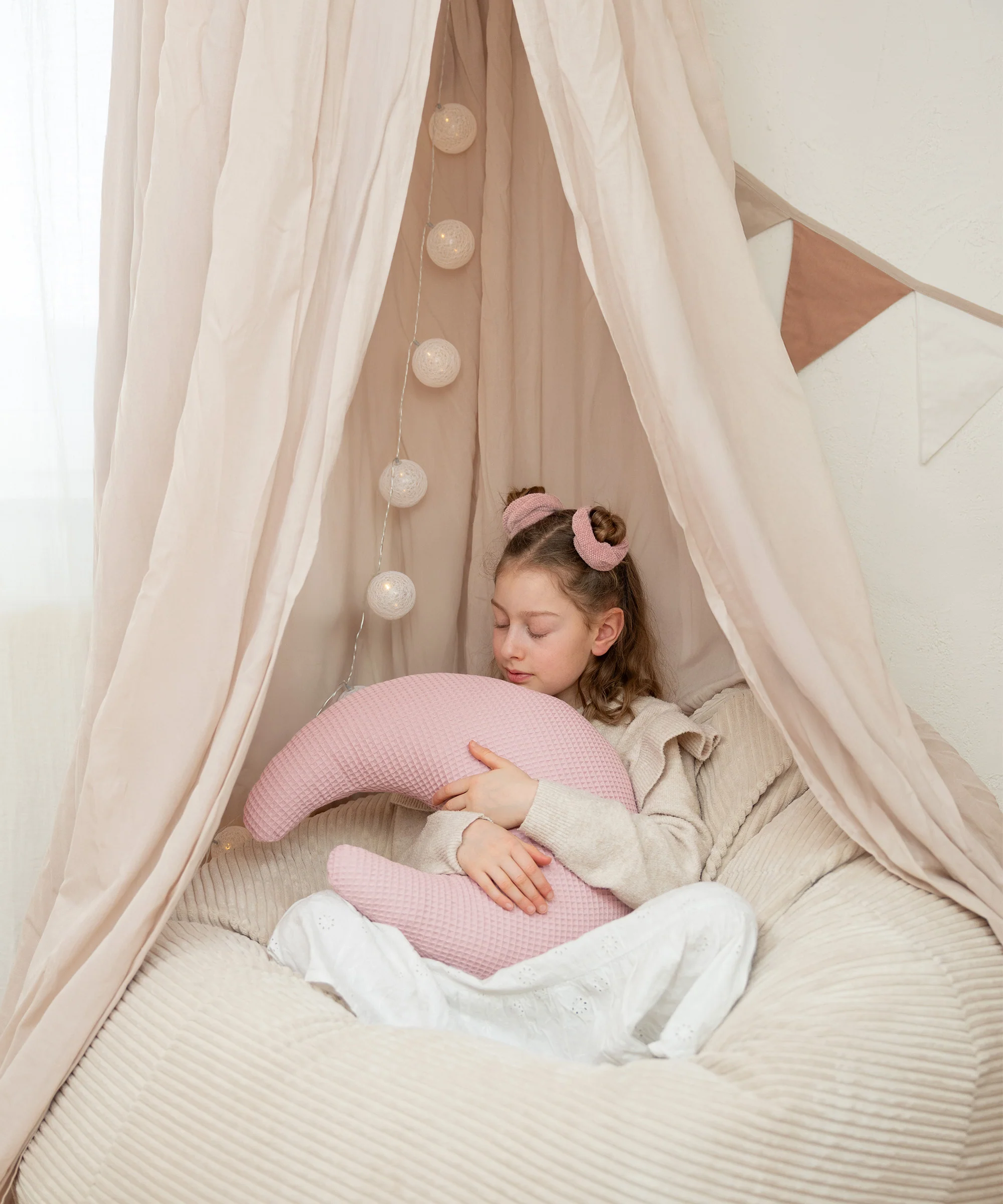 Kuschelkissen Mond | Waffelpiqué - Image 8