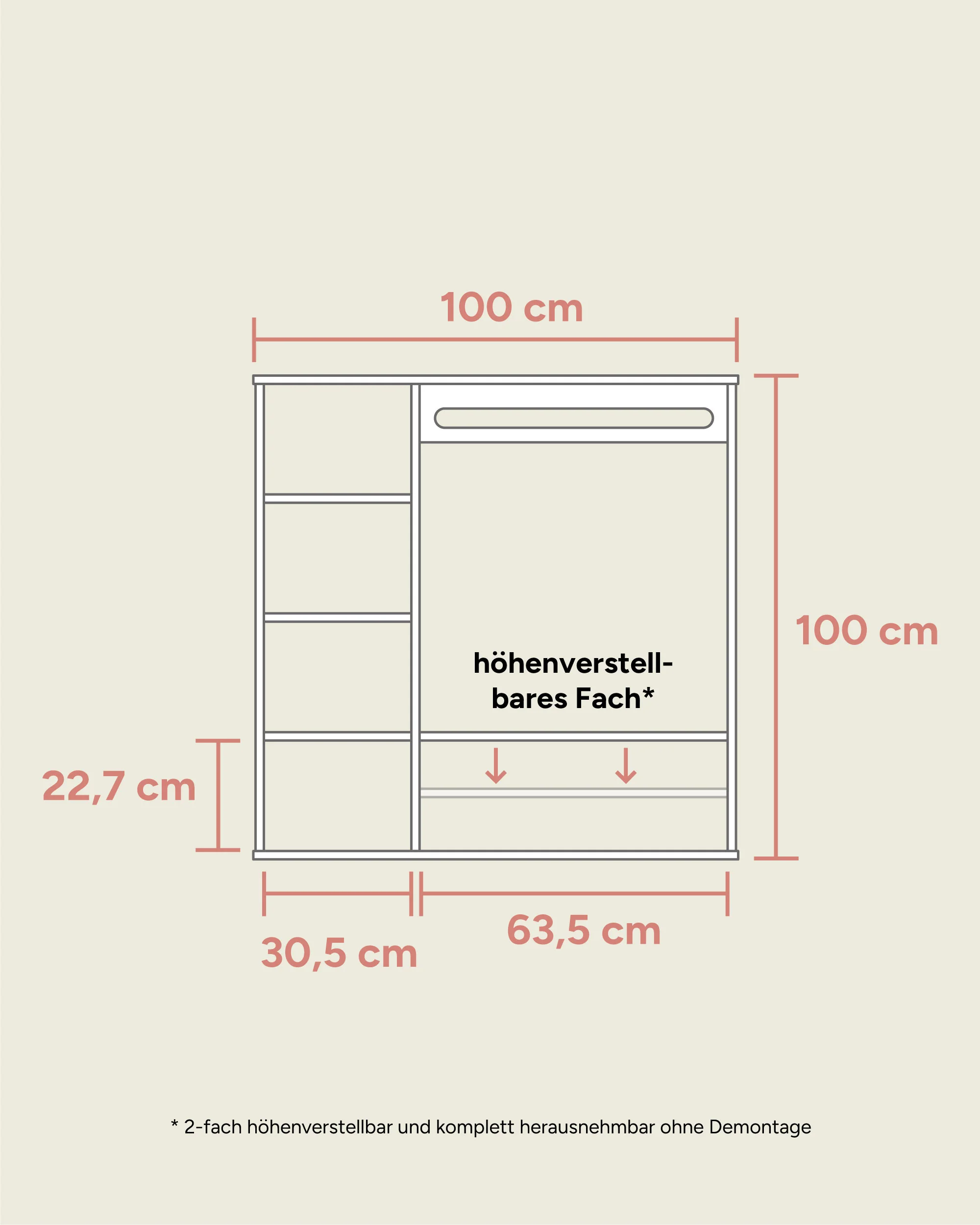Montessori-Kleiderschrank  |  Kiefer - Image 11